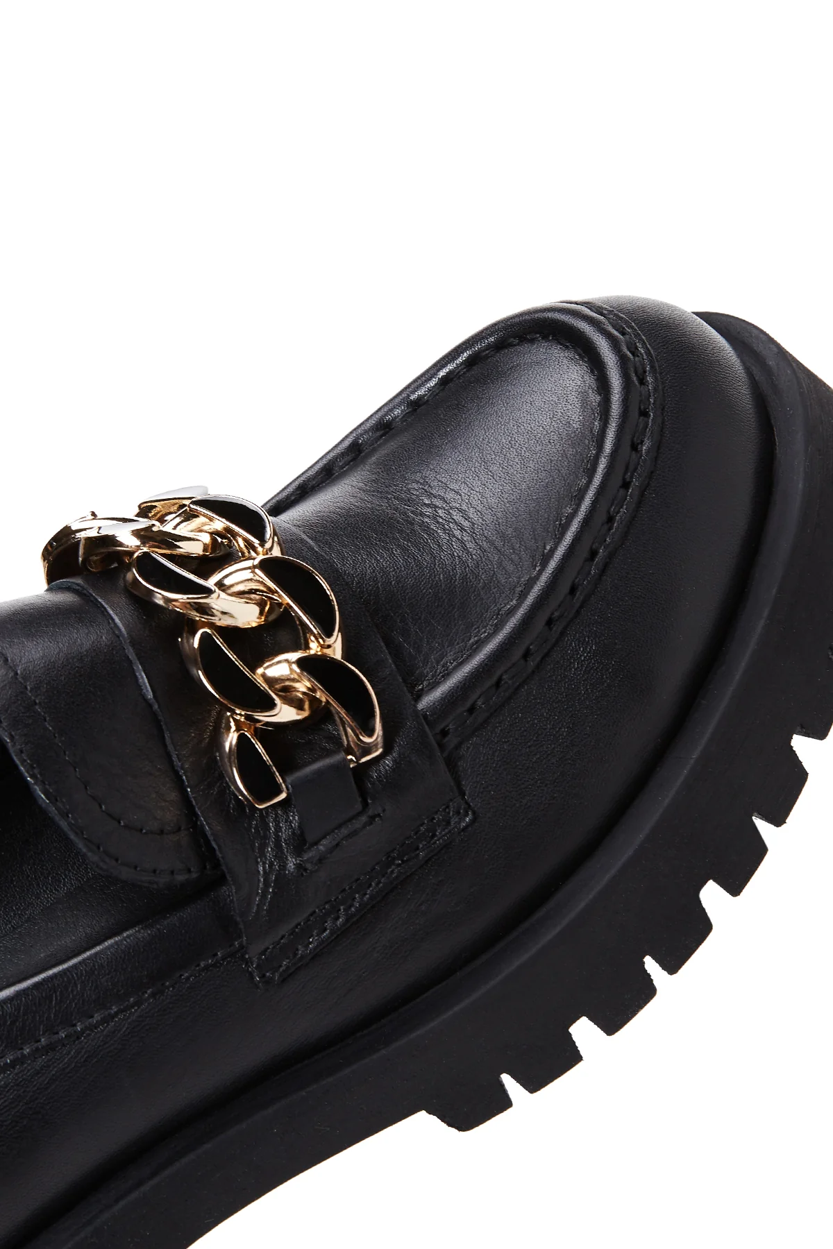 Kadın Deri Zİncirli Loafer - Image 7