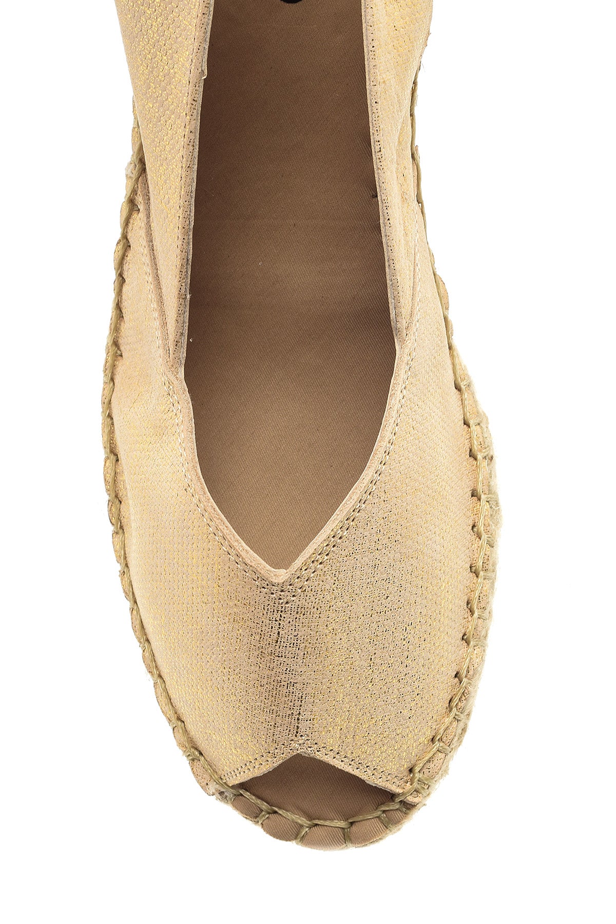 Kadın Dolgu Topuklu Burnu Açık Espadril Ayakkabı - Image 6