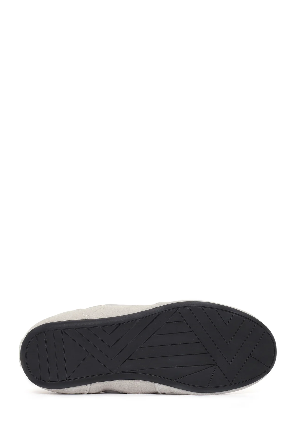 Kadın Gri Bağcıklı Deri Sneaker - Image 5