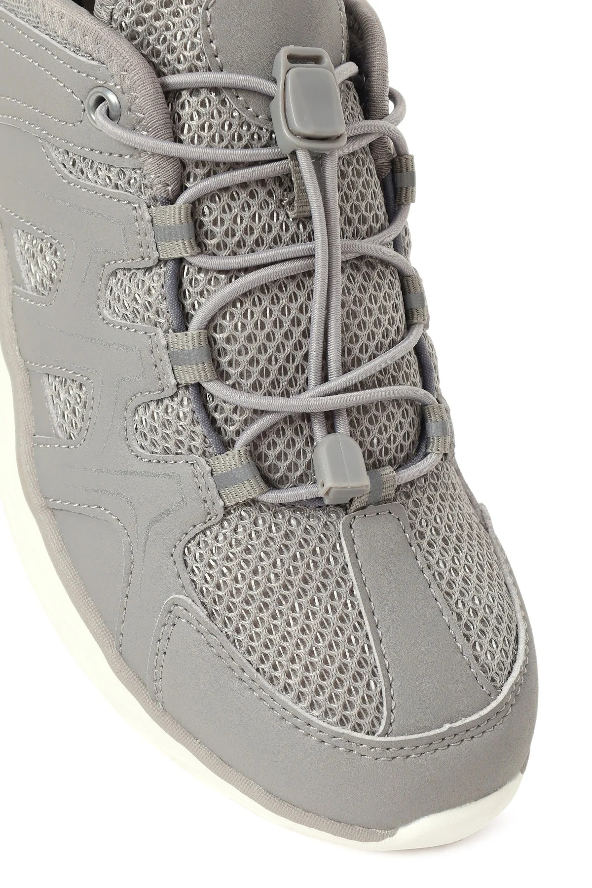 Kadın Gri Kalın Tabanlı Sneaker - Image 8