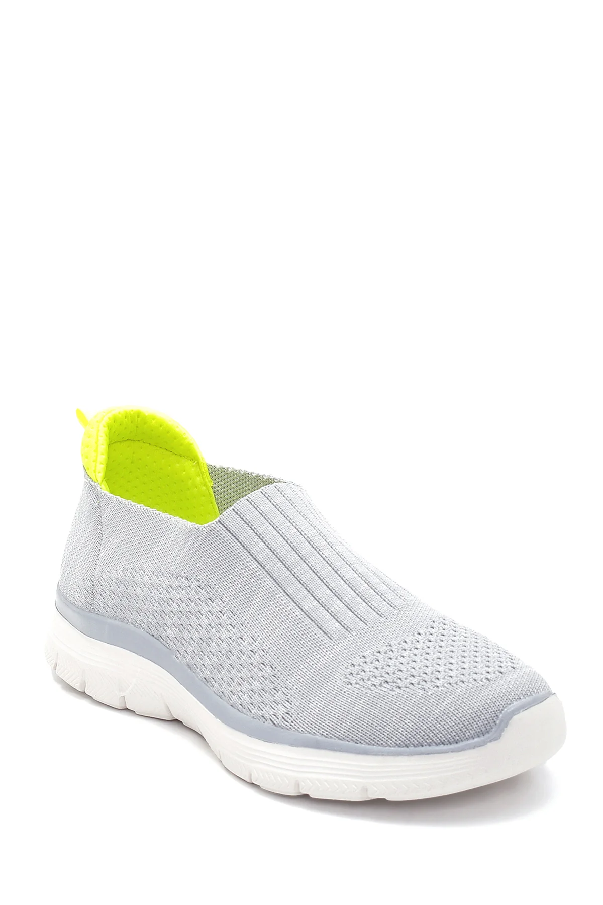Kadın Gri Neon Detaylı Sneaker - Image 3