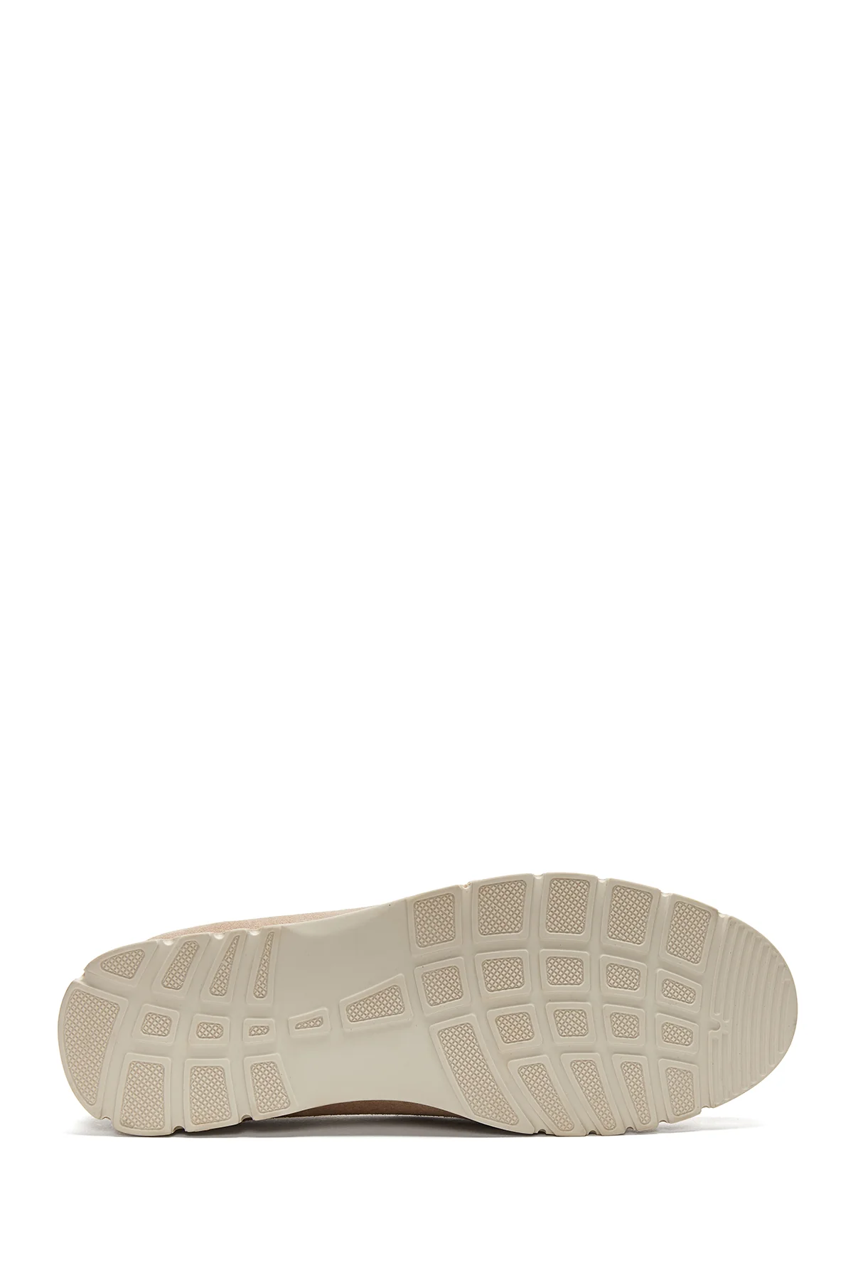 Kadın Gri Süet Deri Comfort Loafer - Image 4