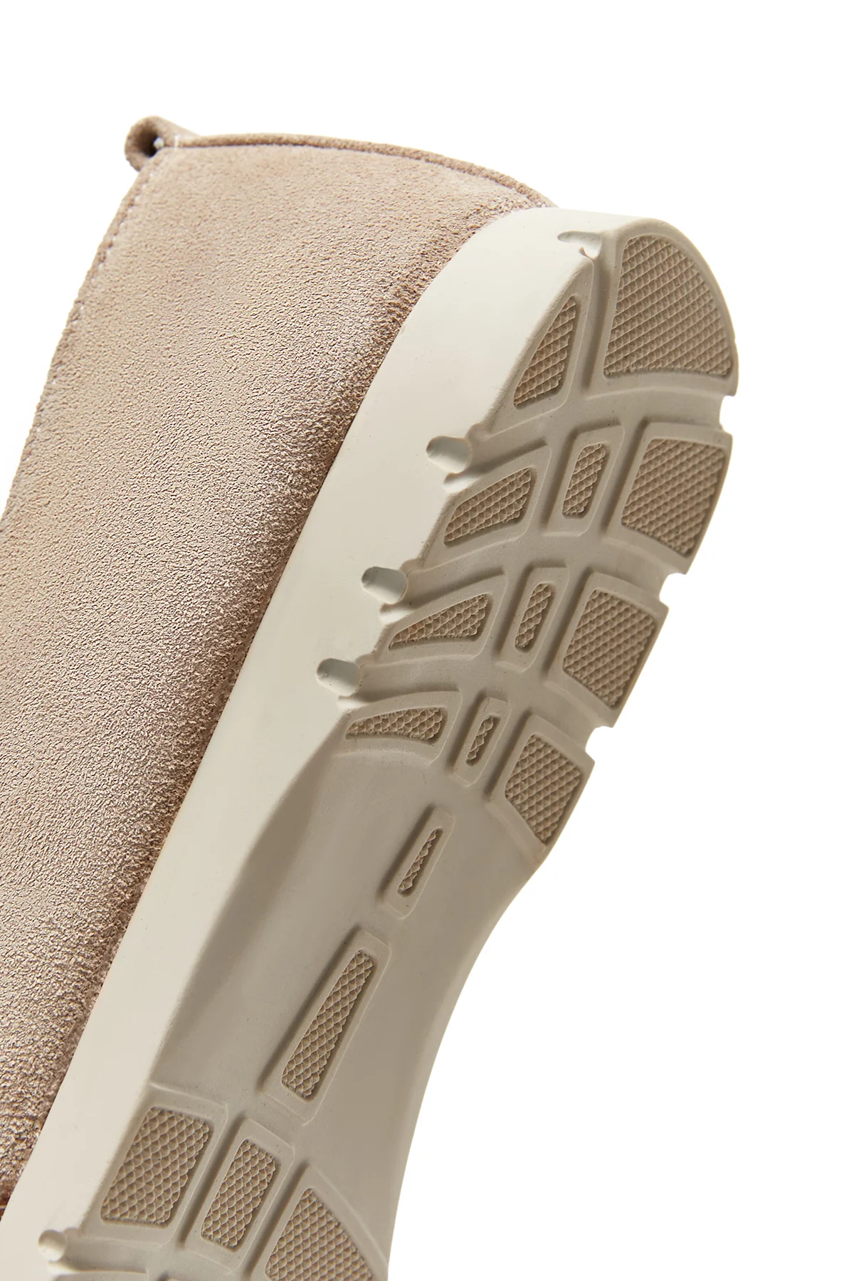 Kadın Gri Süet Deri Comfort Loafer - Image 8