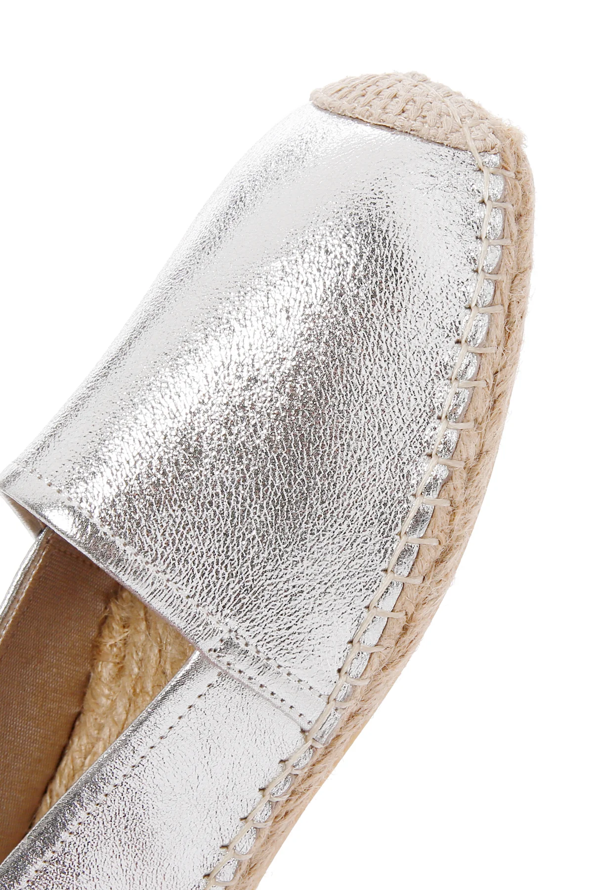 Kadın Gümüş Deri Espadril - Image 11