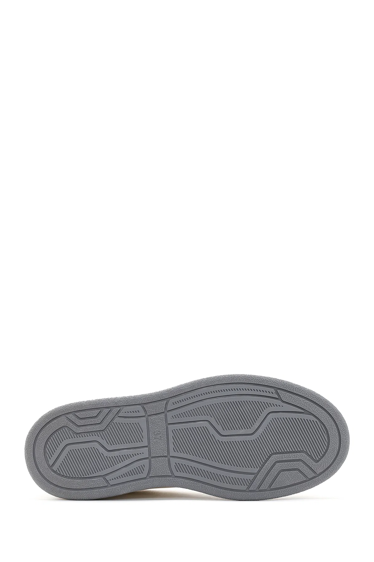 Kadın Gümüş Deri Sneaker - Image 4
