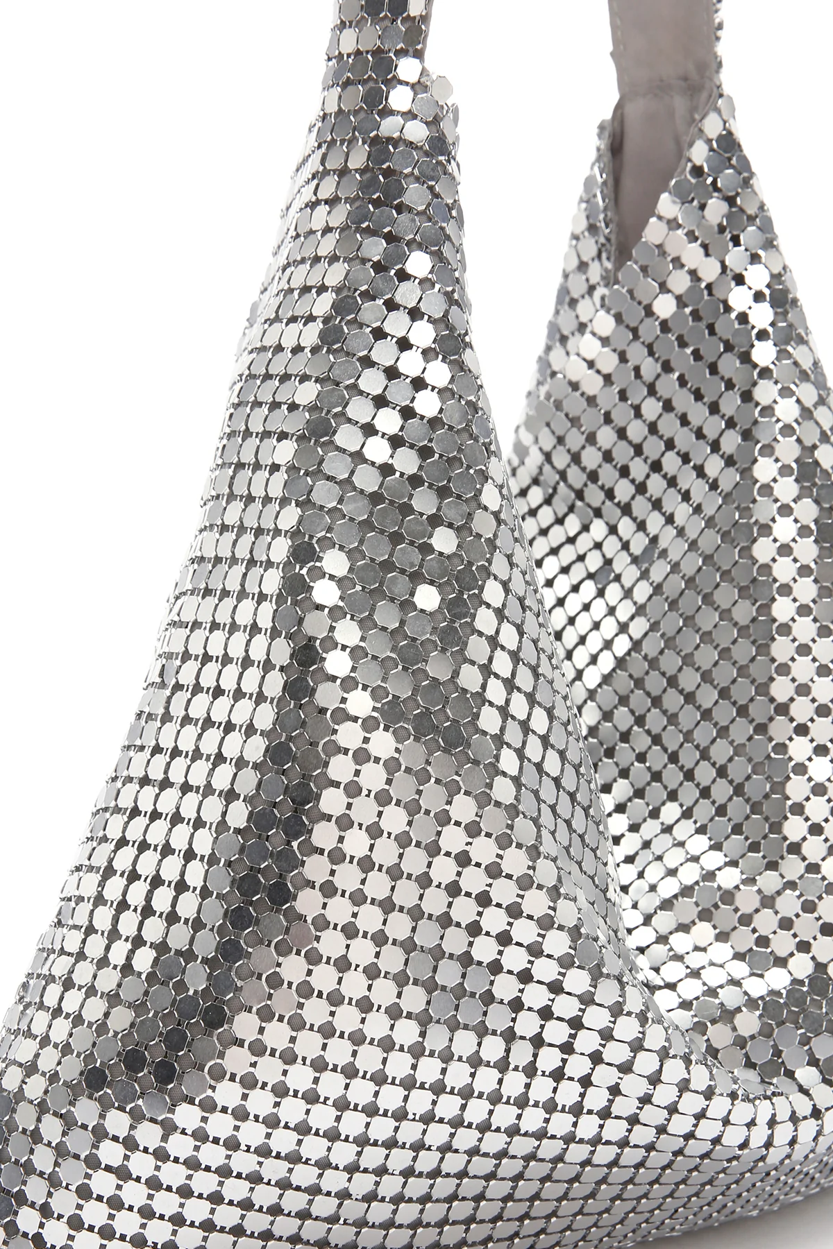 Kadın Gümüş Metal Desenli Kol Çantası - Image 7