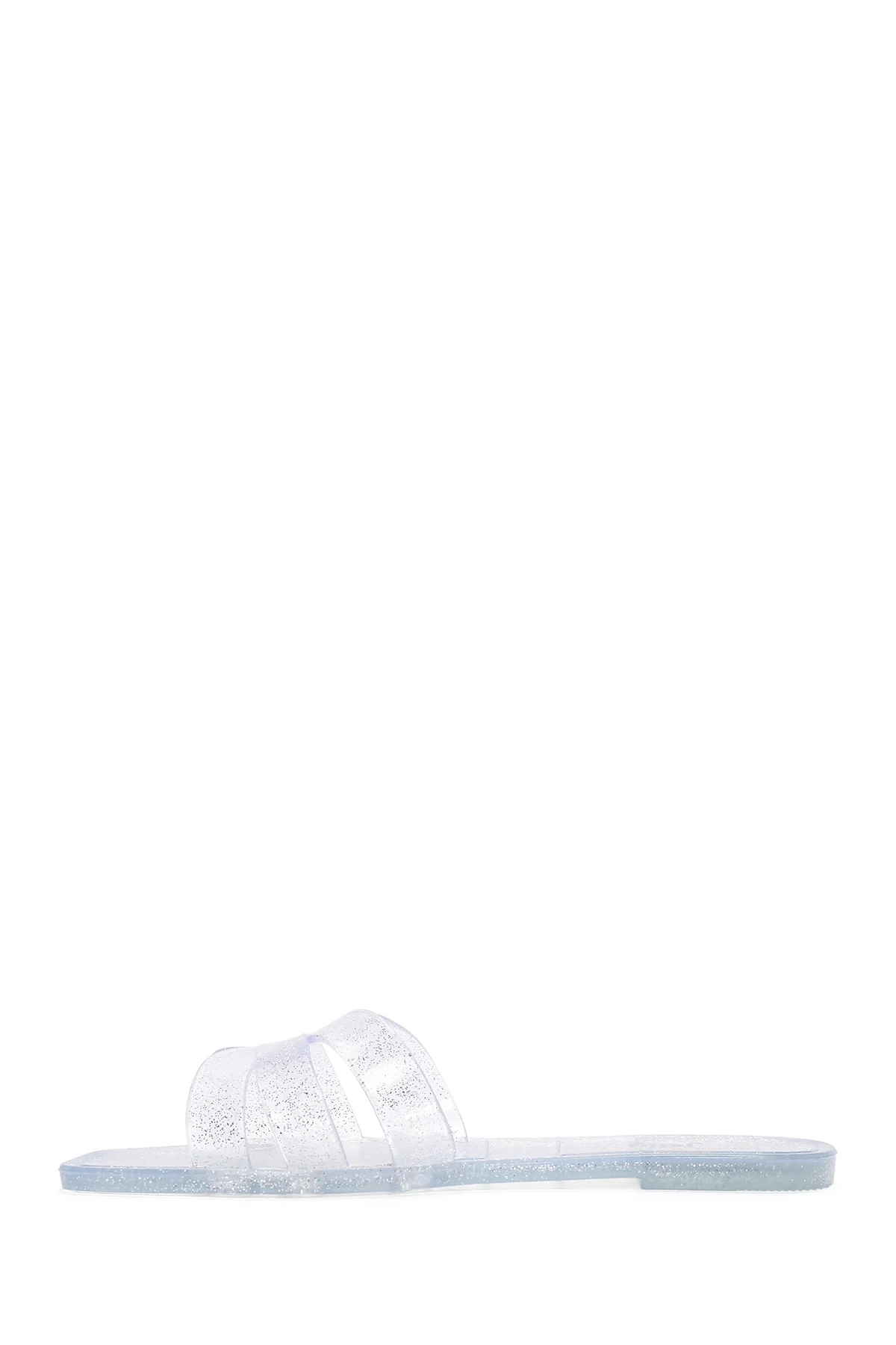 Kadın Gümüş Şeffaf Jelly Terlik - Image 2