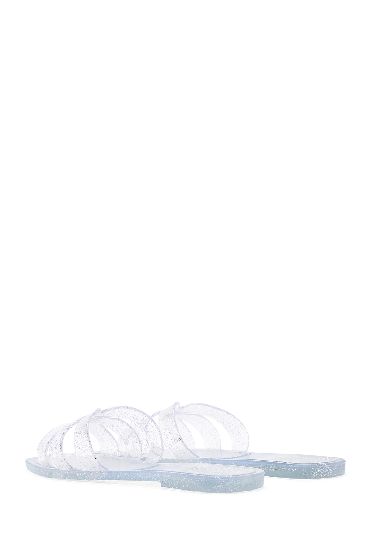 Kadın Gümüş Şeffaf Jelly Terlik - Image 6
