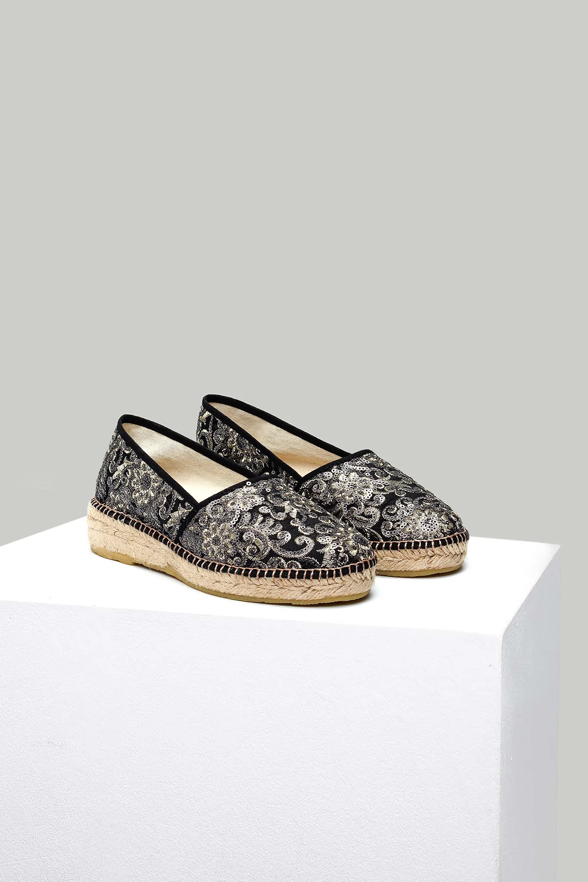 Kadın Hasır Detaylı Espadril Ayakkabı - Image 5