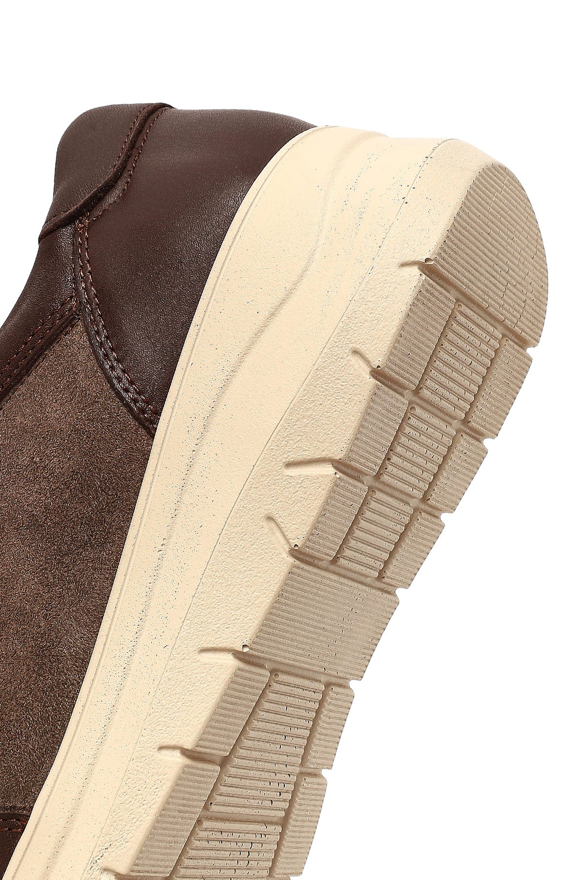 Kadın Kahverengi Bağcıklı Kalın Tabanlı Deri Sneaker - Image 8