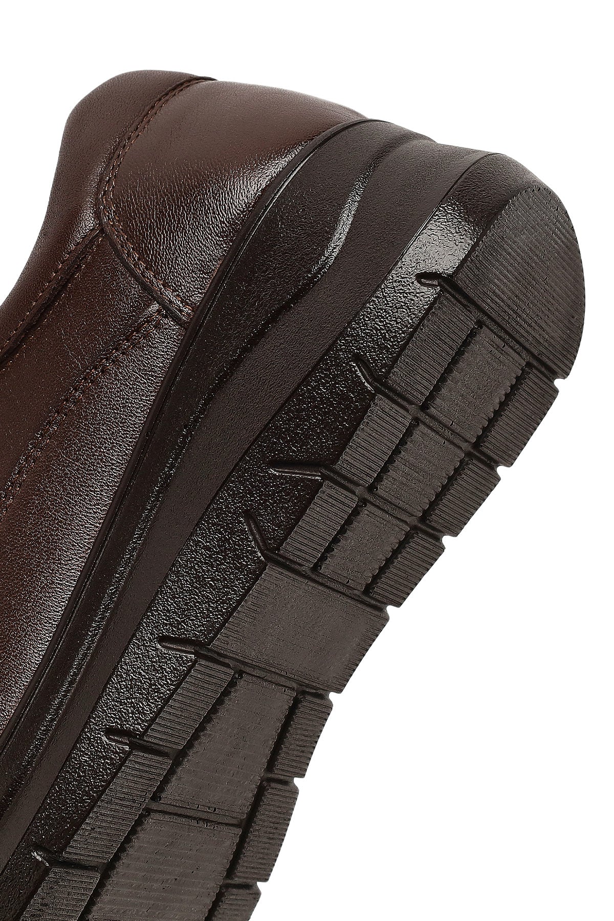 Kadın Kahverengi Bağcıklı Kalın Tabanlı Deri Sneaker - Image 9