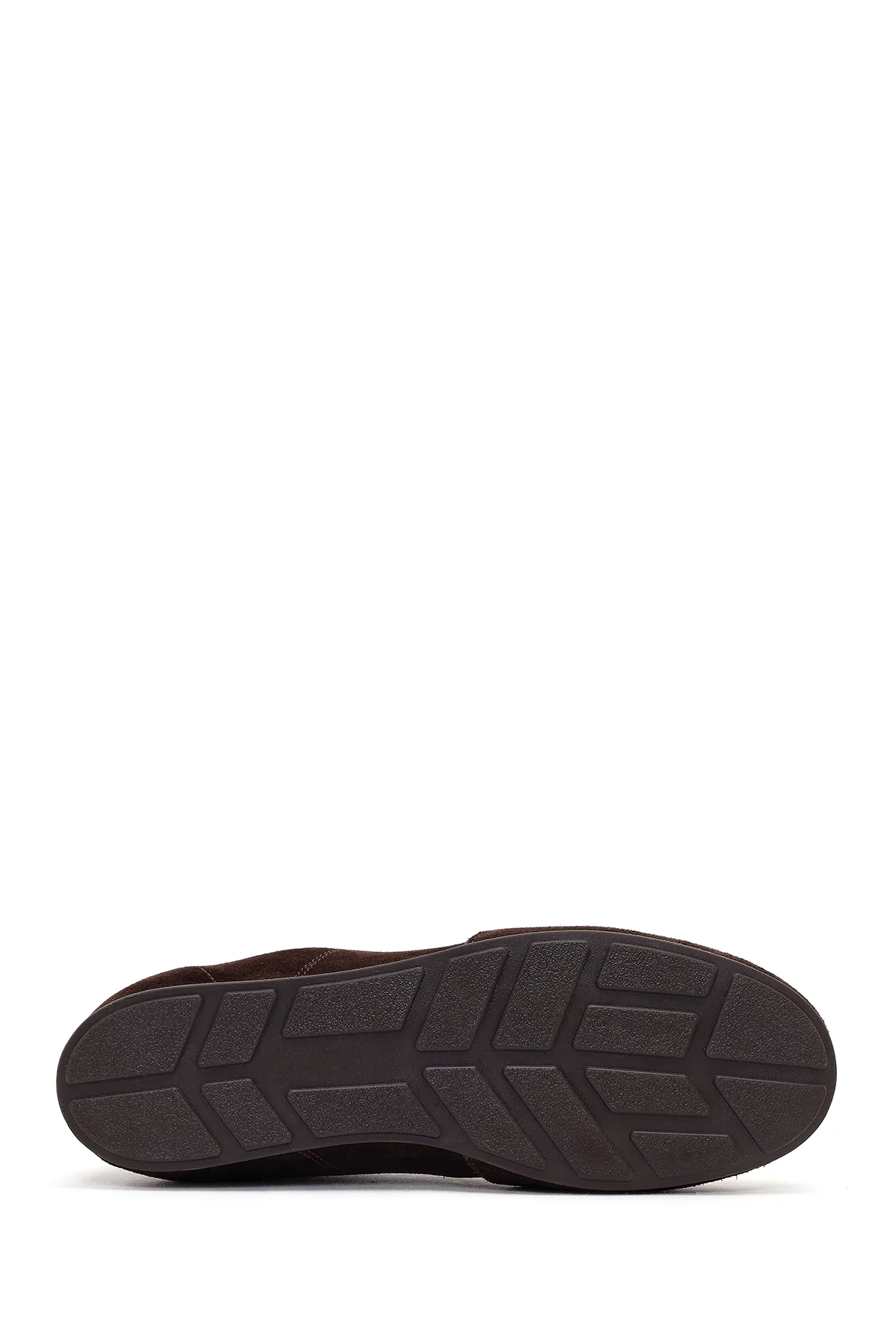 Kadın Kahverengi Bağcıklı Süet Deri Sneaker - Image 5