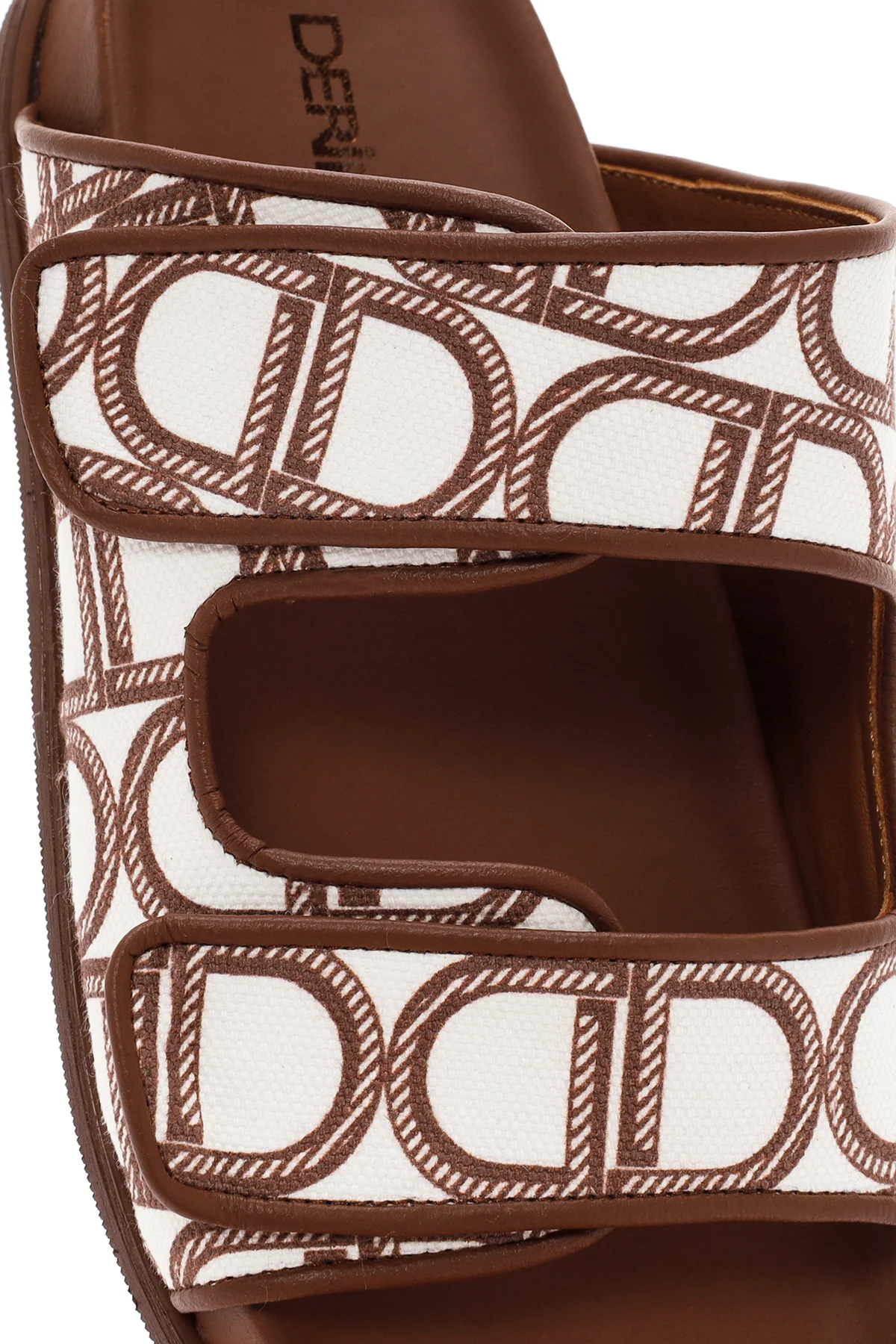 Kadın Kahverengi Bantlı Deri Terlik - Image 12