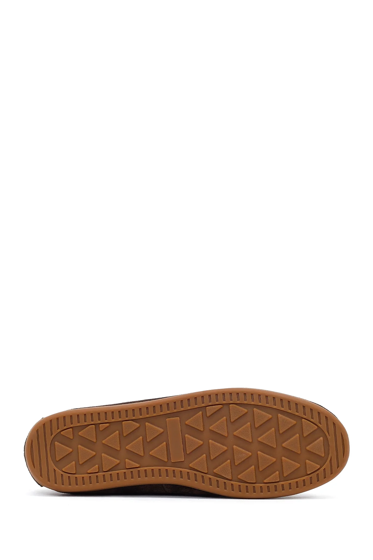 Kadın Kahverengi Püsküllü Süet Deri Loafer - Image 5