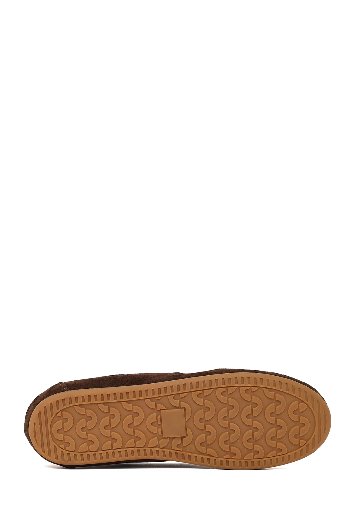 Kadın Kahverengi Süet Deri Loafer - Image 5