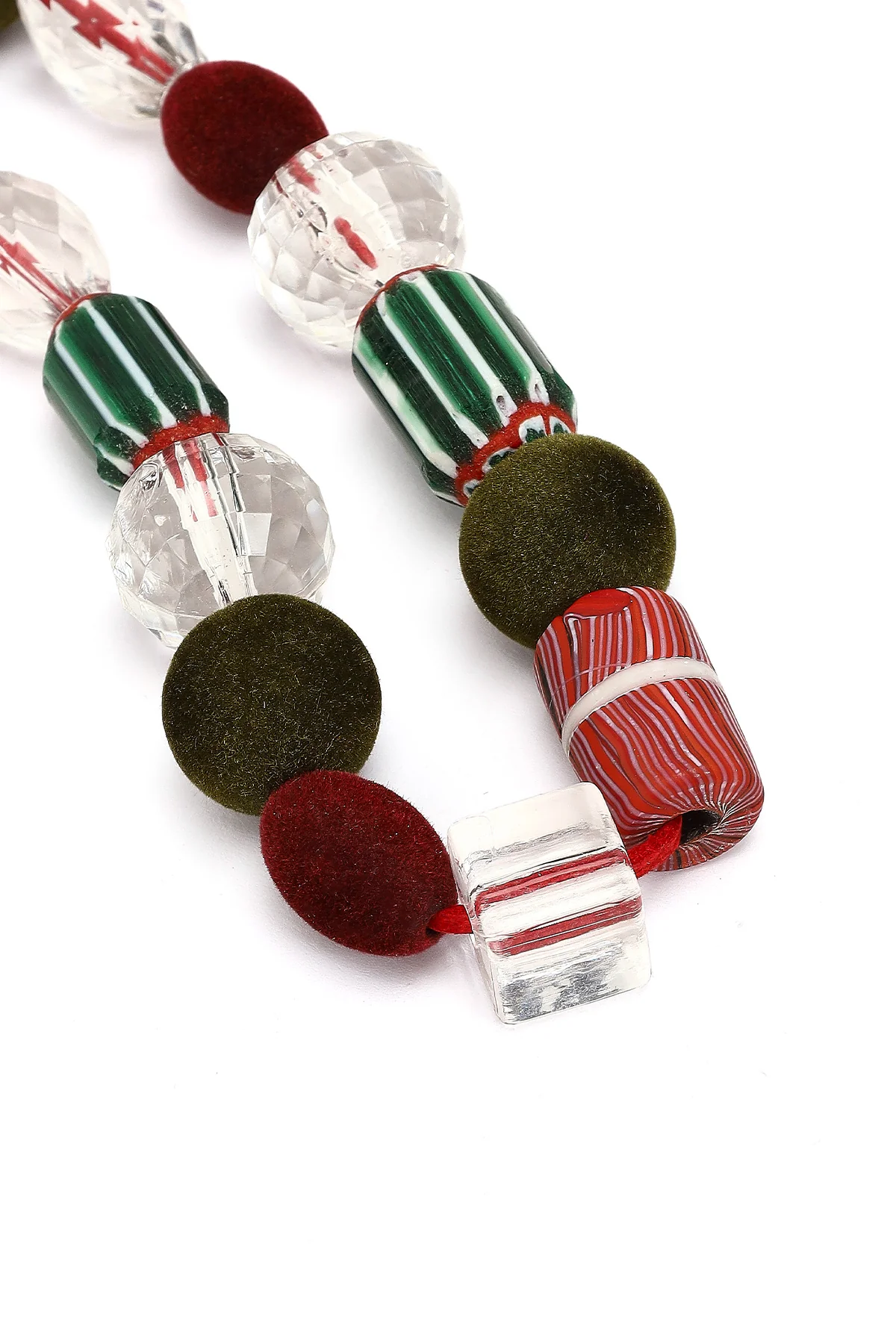 Kadın Kırmızı Boncuklu Metal Charm - Image 5