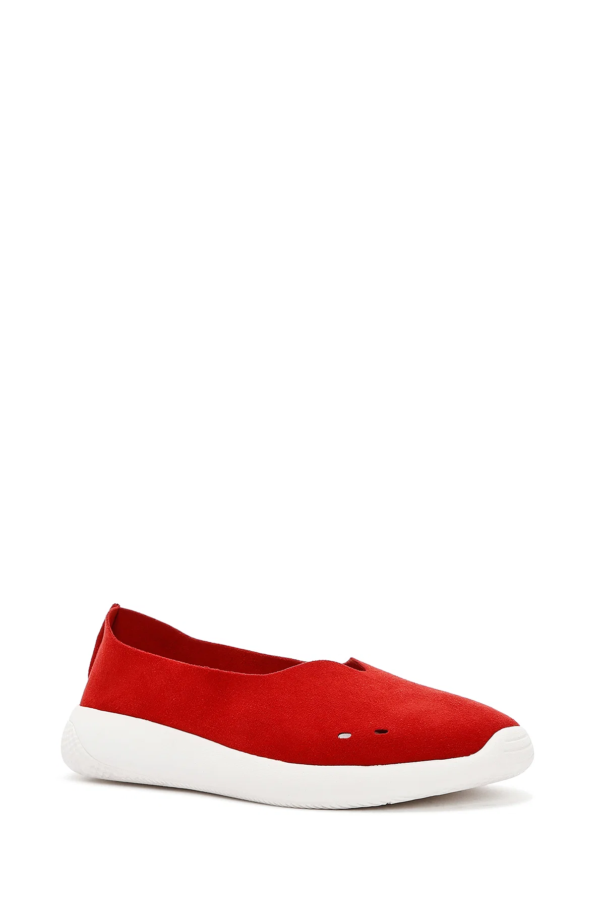 Kadın Kırmızı Süet Espadril - Image 6