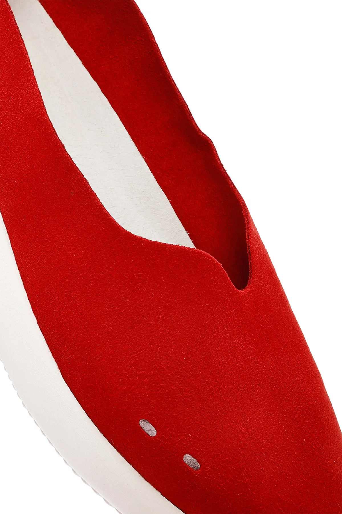 Kadın Kırmızı Süet Espadril - Image 9