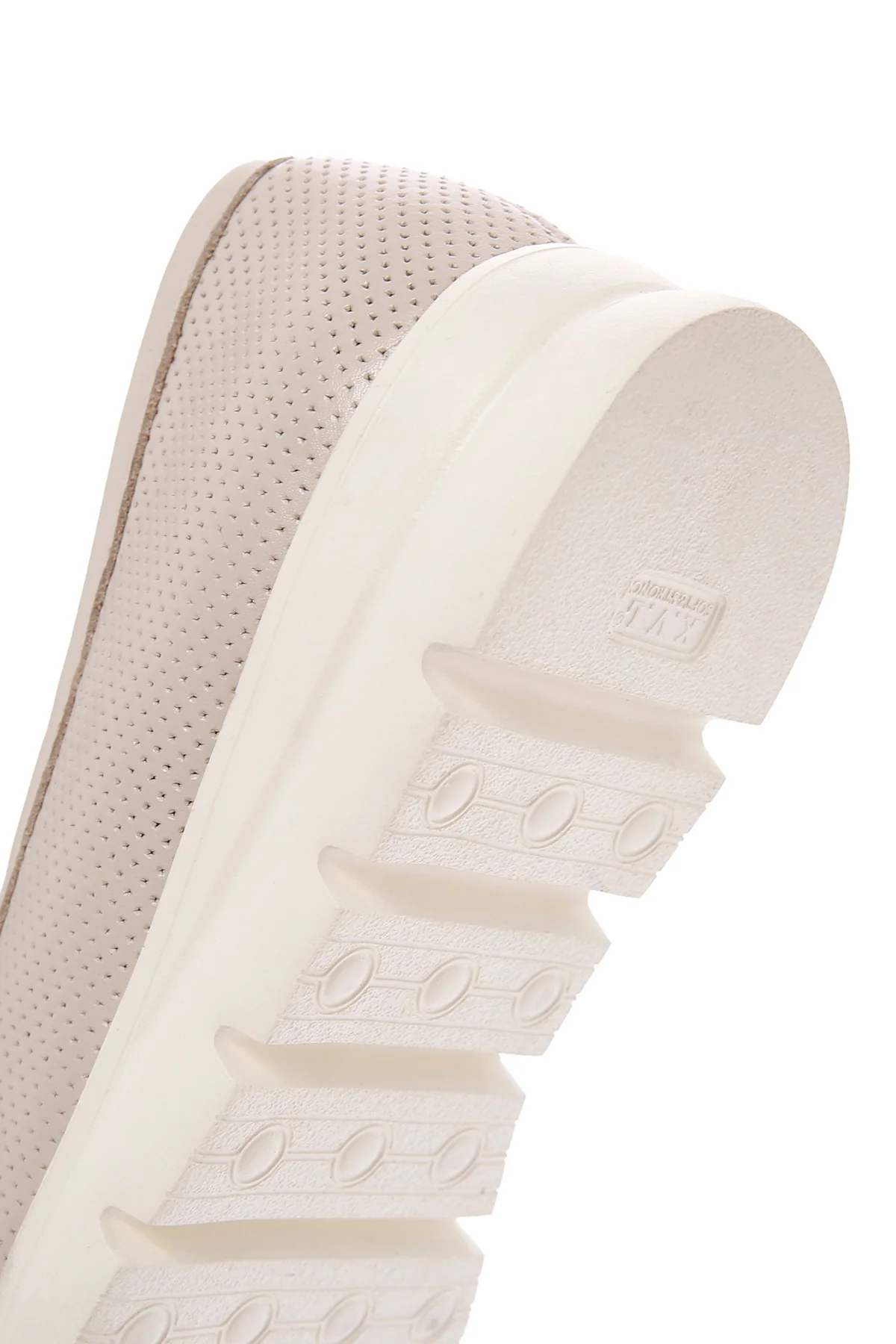 Kadın Krem Deri Comfort Loafer - Image 9