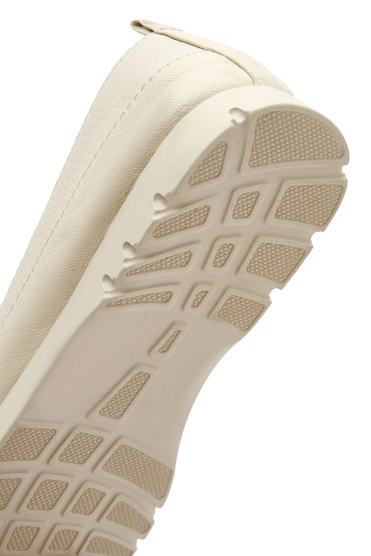 Kadın Krem Deri Comfort Loafer - Image 7