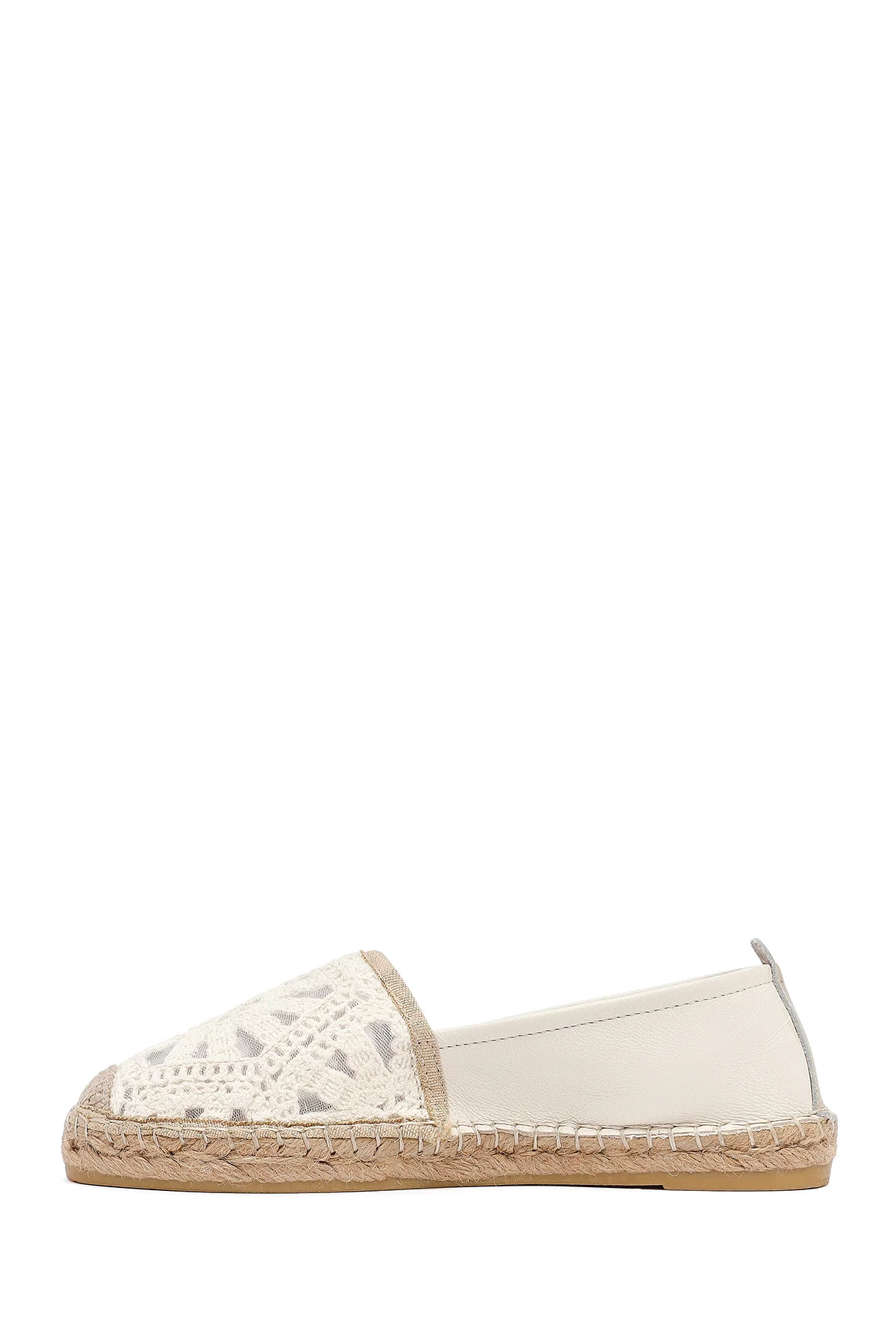 Kadın Krem Desenli Espadril - Image 2