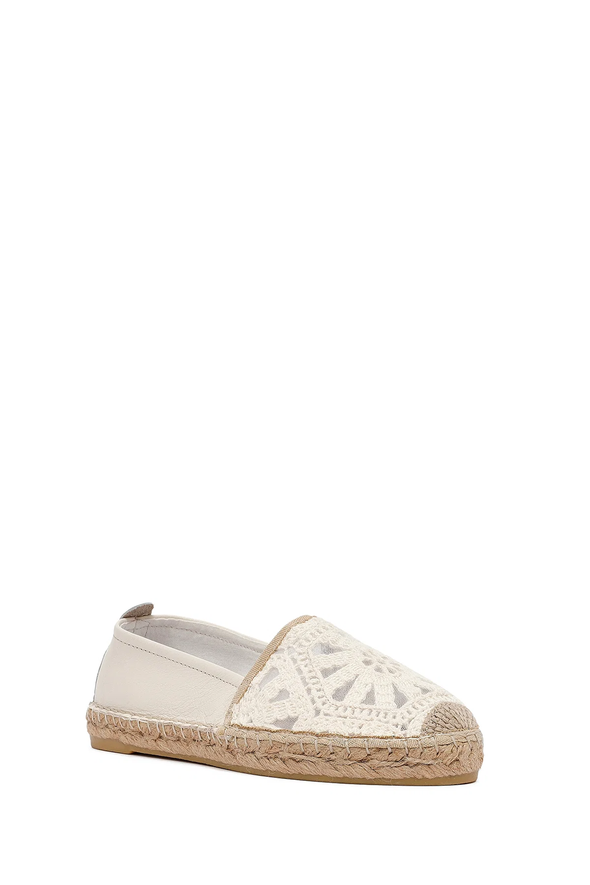 Kadın Krem Desenli Espadril - Image 6