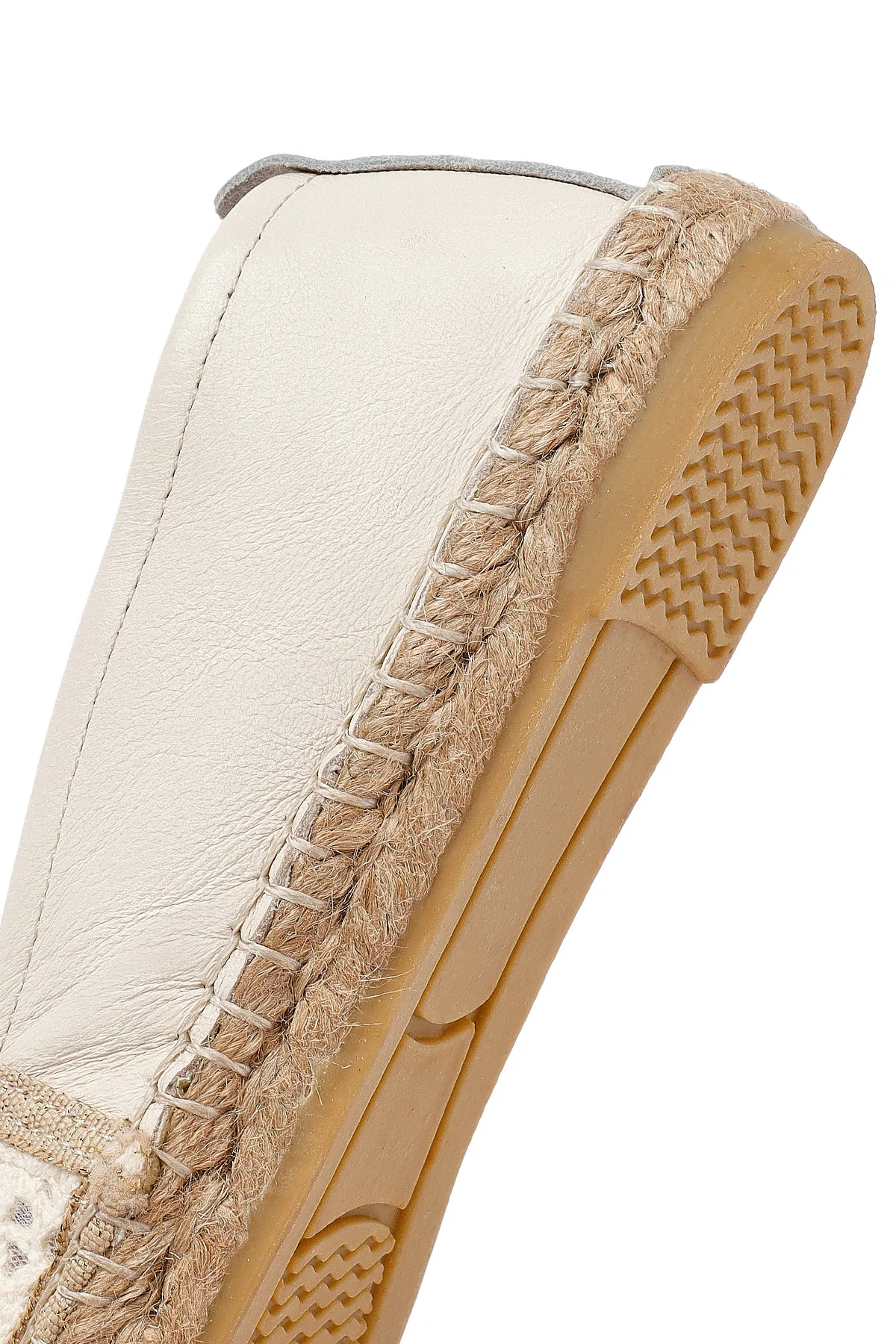 Kadın Krem Desenli Espadril - Image 8