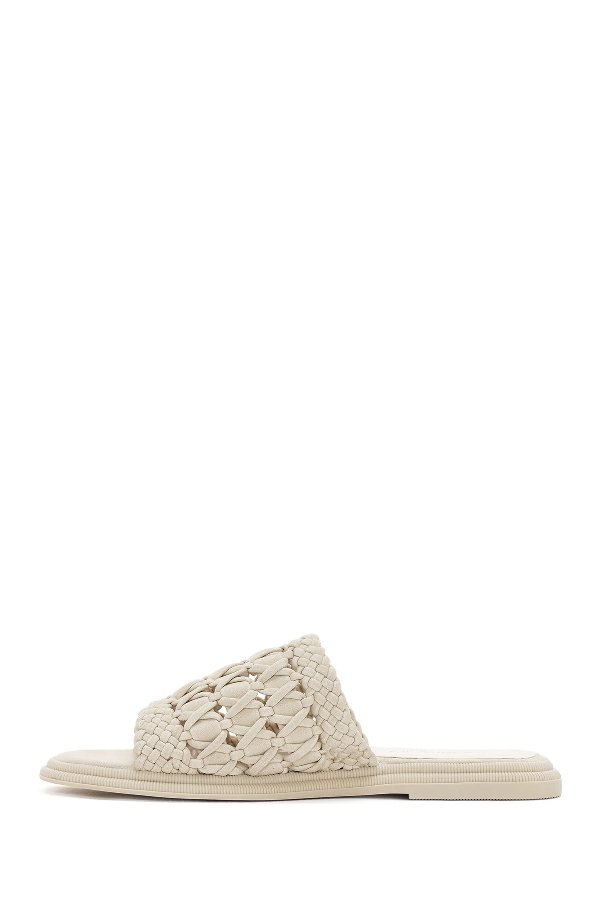 Kadın Krem Örgü Terlik - Image 2