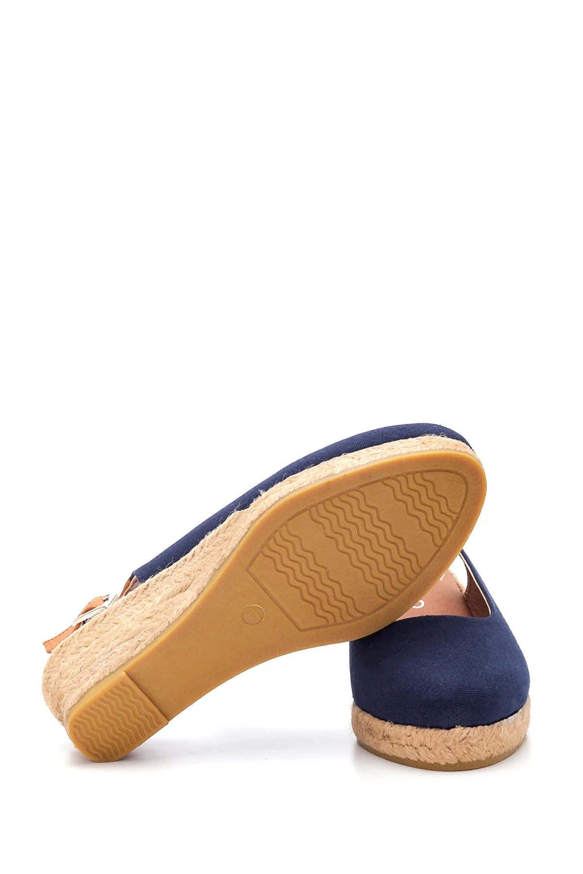 Kadın Lacivert Dolgu Topuk Espadril - Image 4