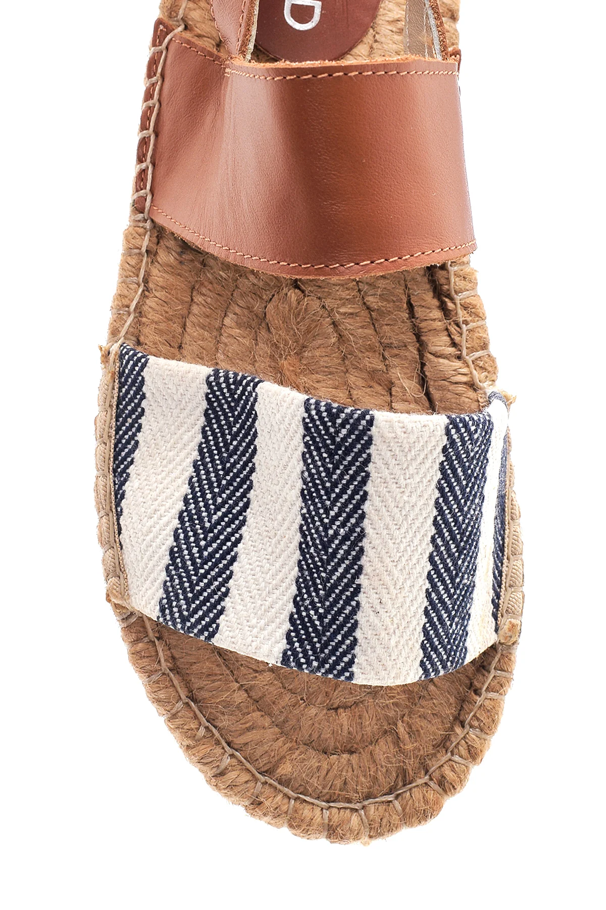 Kadın Lacivert Hasır Taban Espadril - Image 5