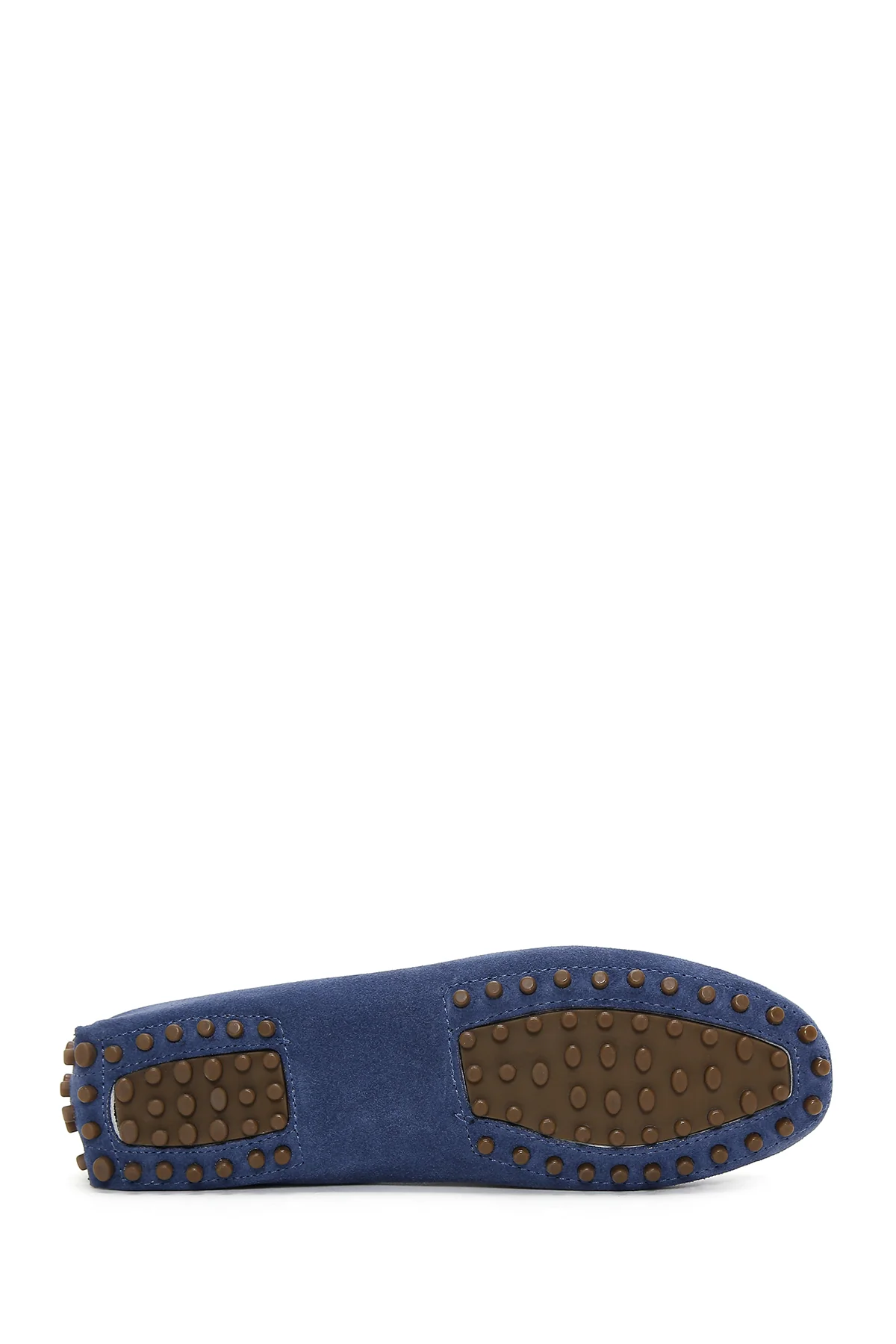 Kadın Lacivert Süet Deri Loafer - Image 4