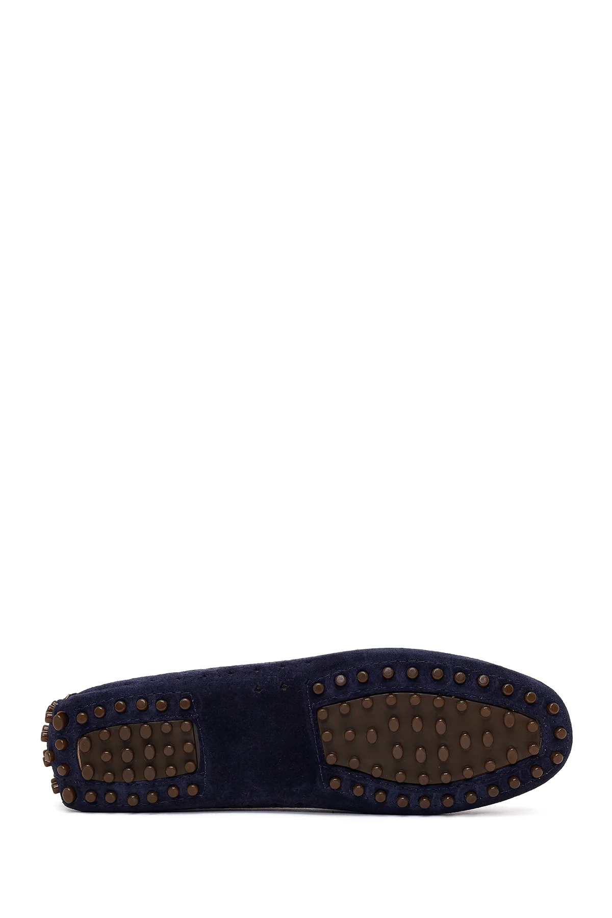 Kadın Lacivert Süet Deri Loafer - Image 5
