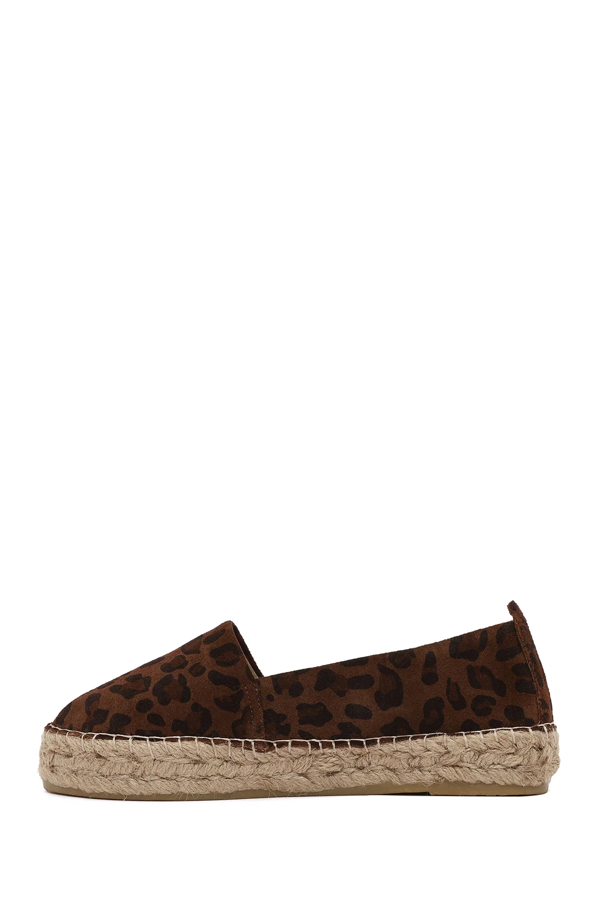 Kadın Leopar Süet Espadril - Image 2