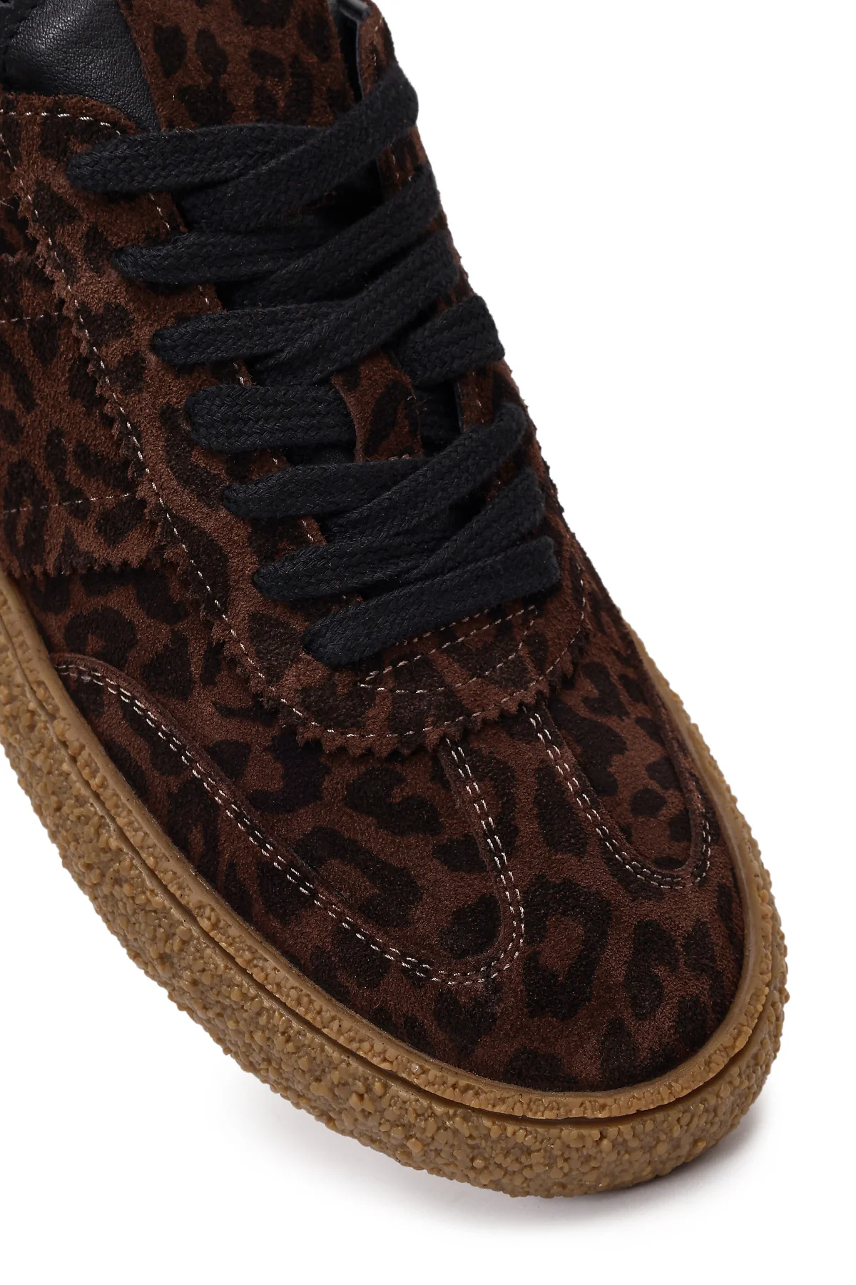 Kadın Leopar Süet Deri Sneaker - Image 9