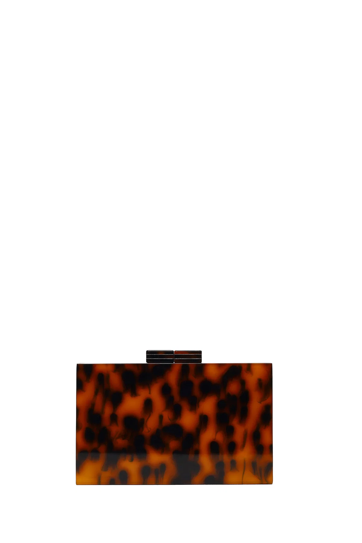 Kadın Leopar Uzun Zincir Askılı Abiye Mini Kutu Çanta - Image 4