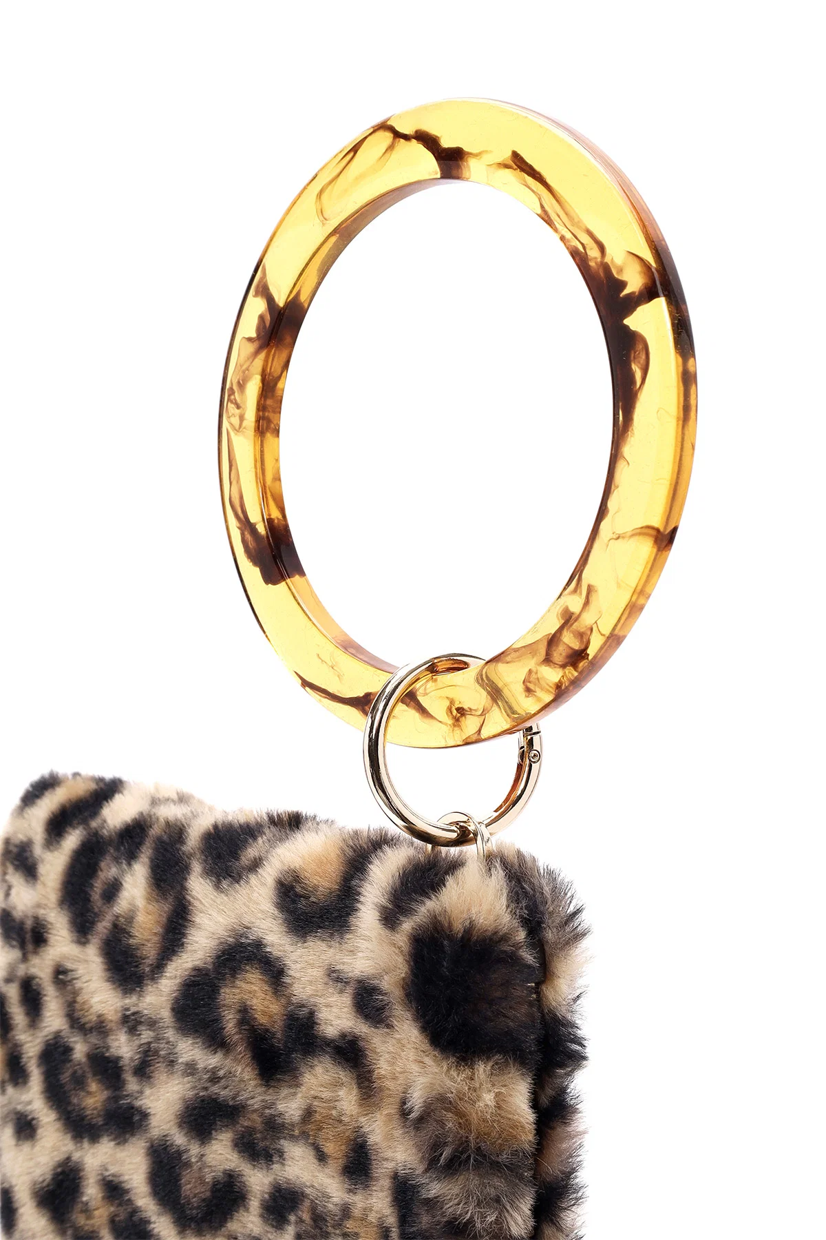 Kadın Leopar Zincir Askılı Peluş Portföy Çanta - Image 11