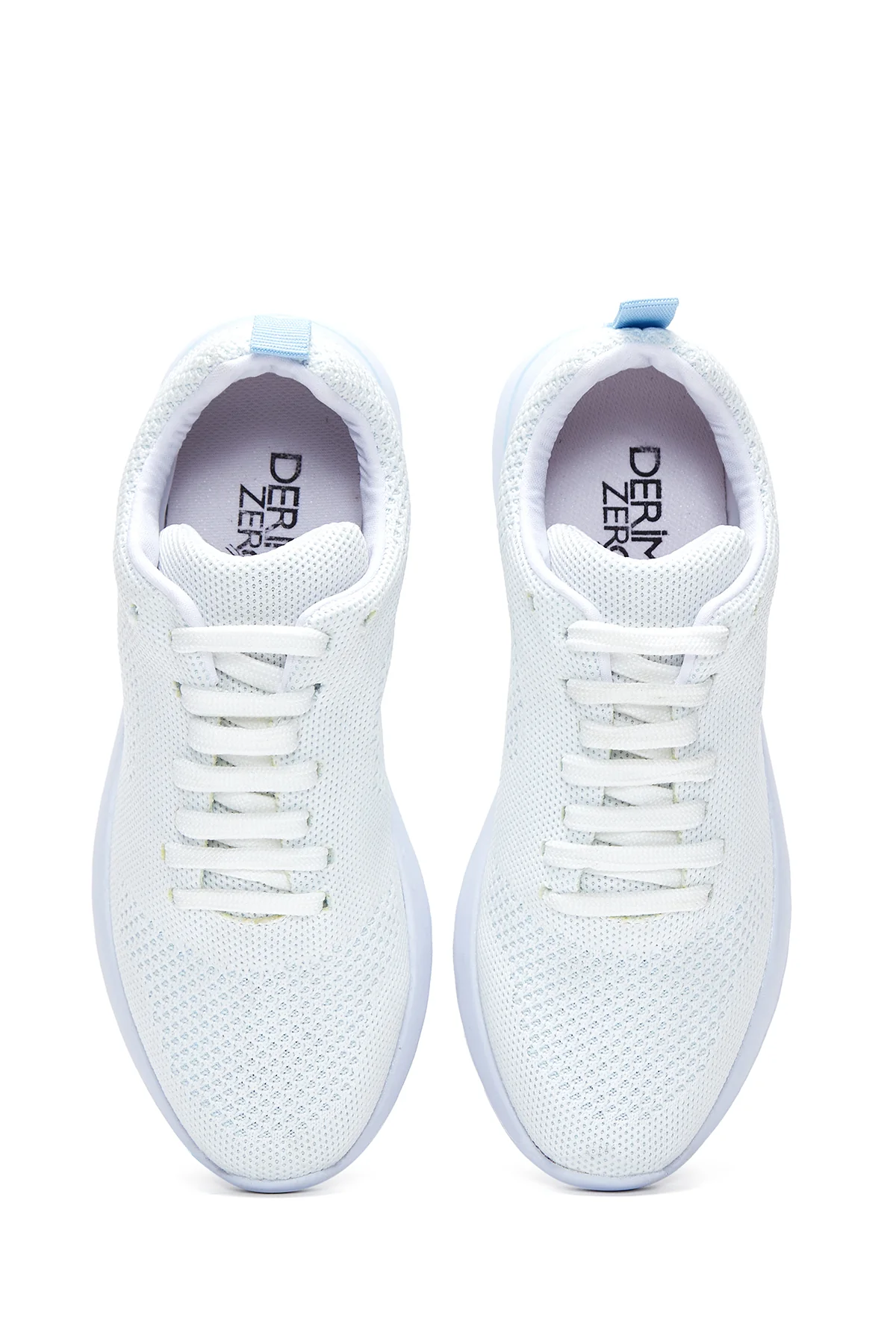 Kadın Mavi Bez Sneaker - Image 6