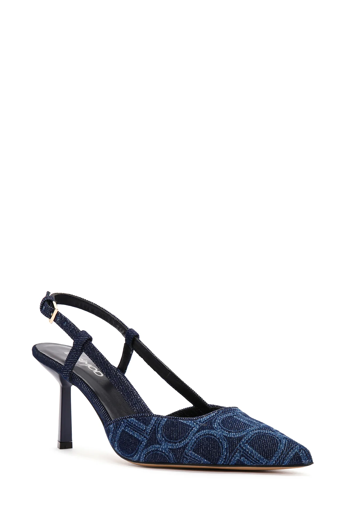 Kadın Mavi Bilekten Bantlı İnce Topuklu Stiletto - Image 8