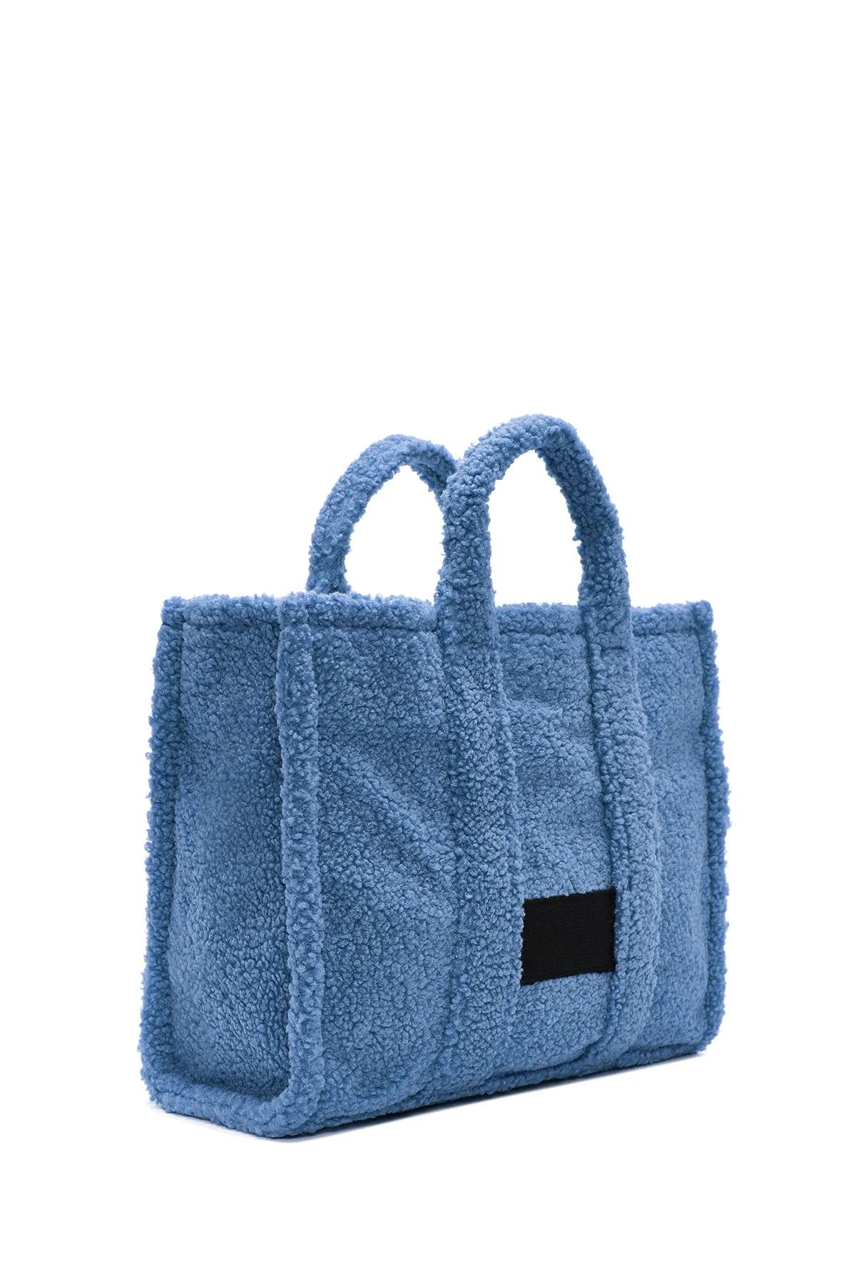 Kadın Mavi Peluş El Çantası - Image 4