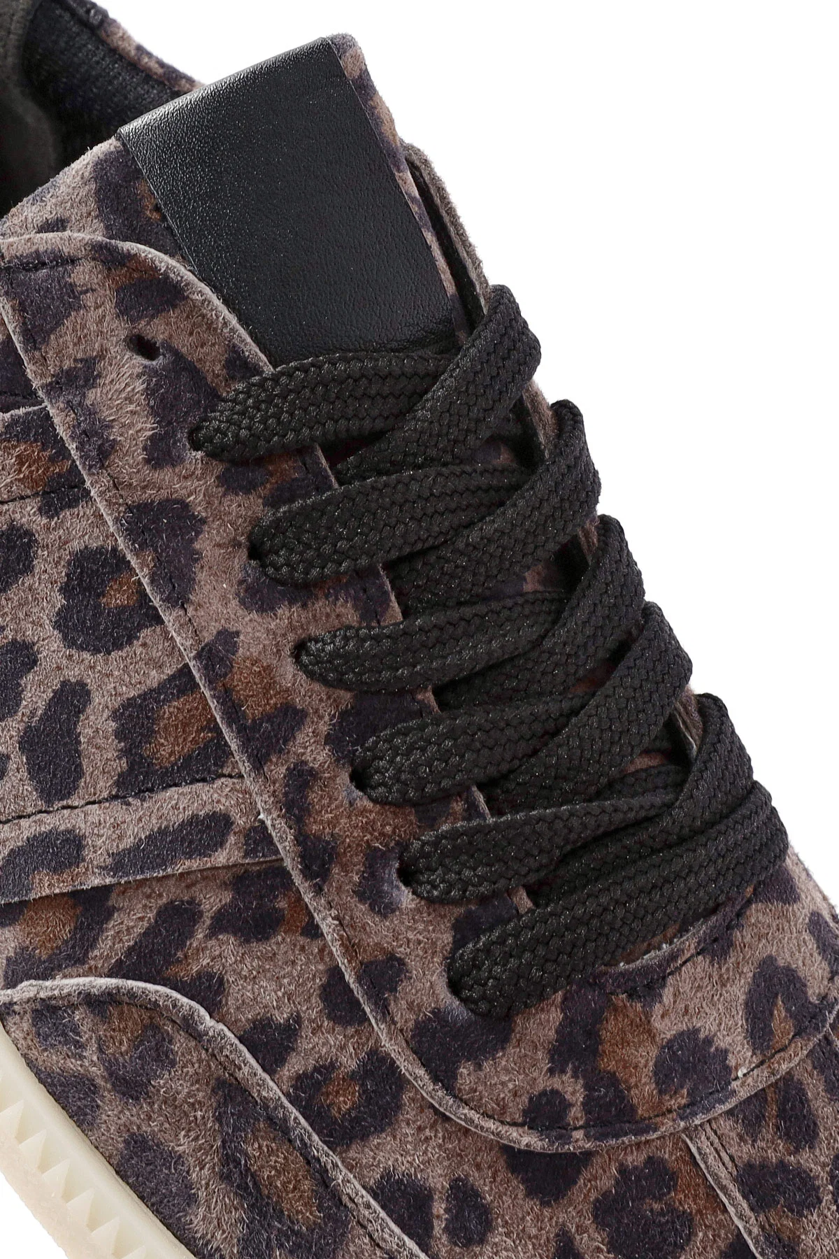 Kadın Mor Bağcıklı Desenli Süet Deri Sneaker - Image 10