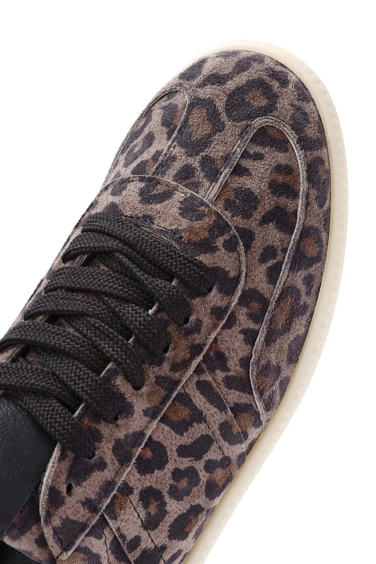 Kadın Mor Bağcıklı Desenli Süet Deri Sneaker - Image 9