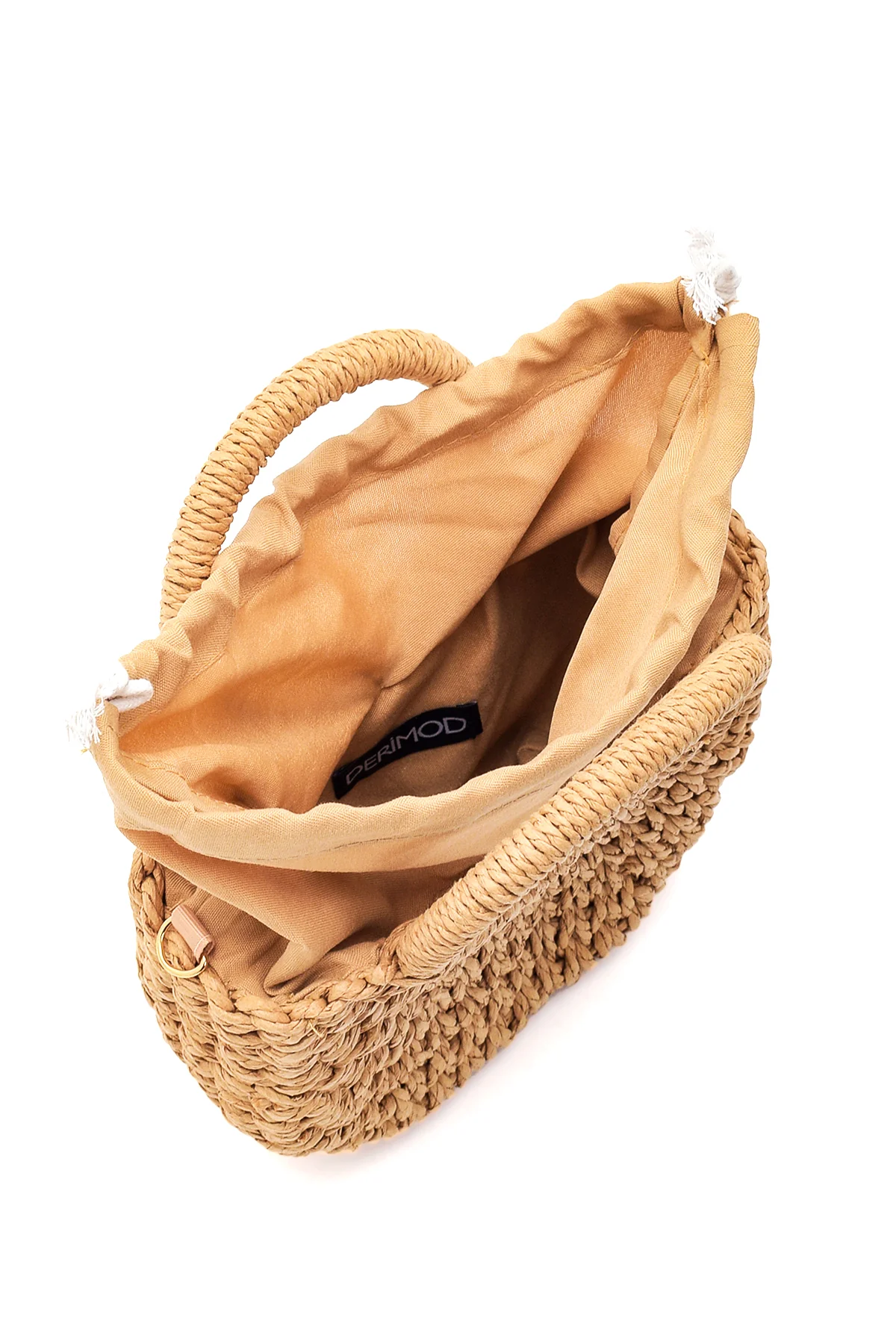 Kadın Naturel Hasır El Çantası - Image 6