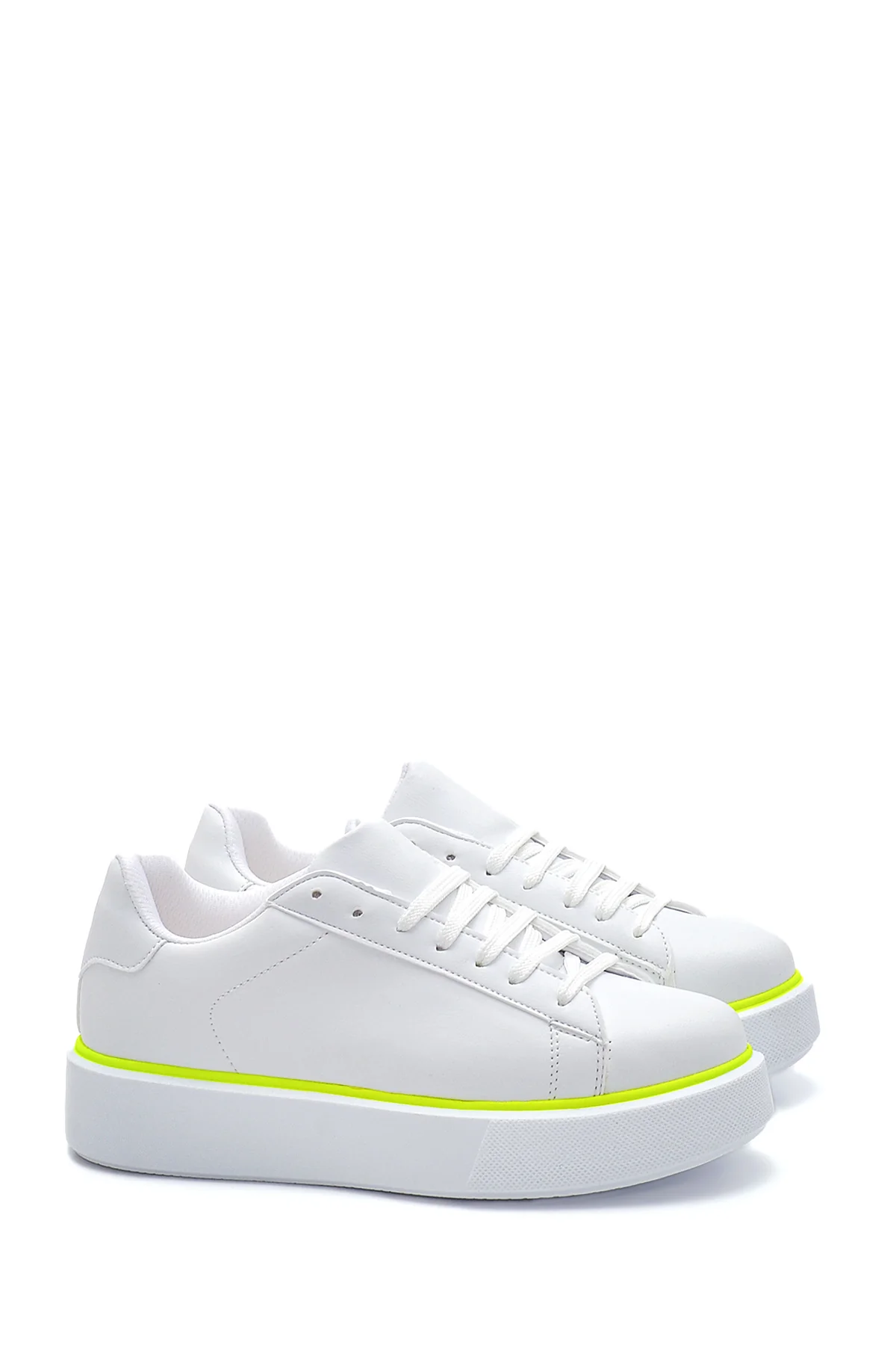 Kadın Neon Detaylı Sneaker - Image 3