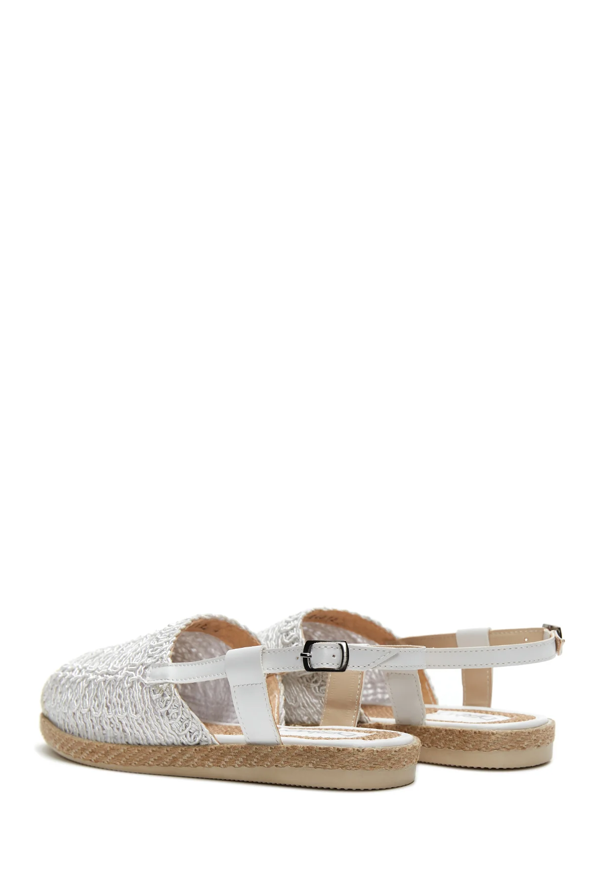 Kadın Örgülü Espadril Sandalet - Image 5