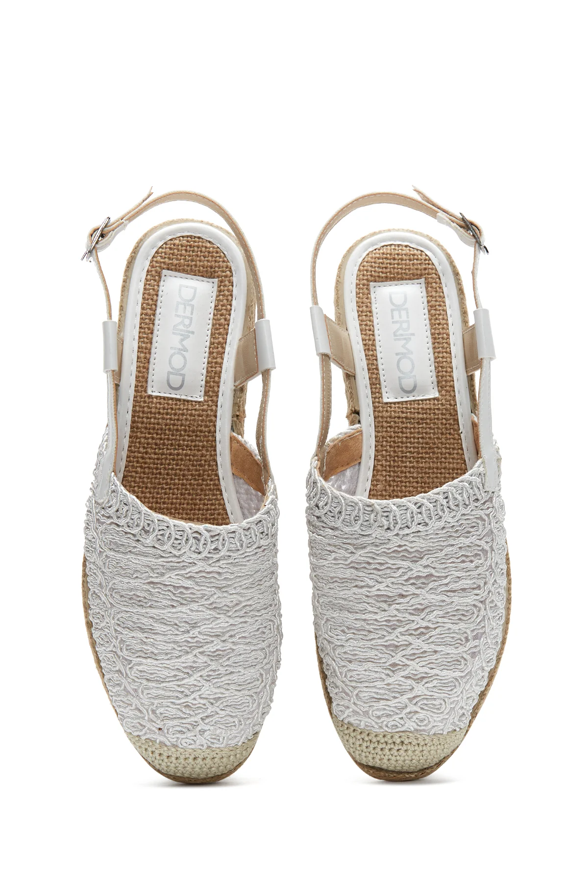 Kadın Örgülü Espadril Sandalet - Image 6