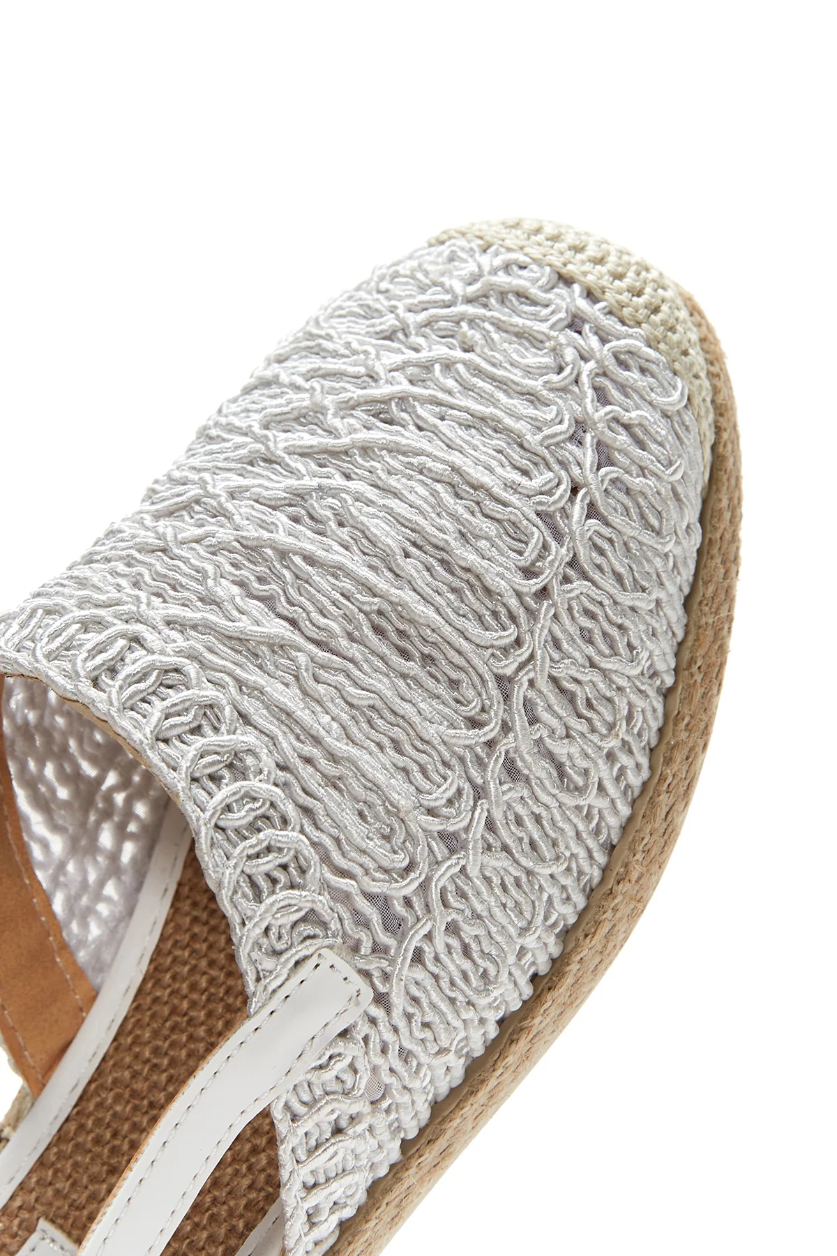 Kadın Örgülü Espadril Sandalet - Image 8