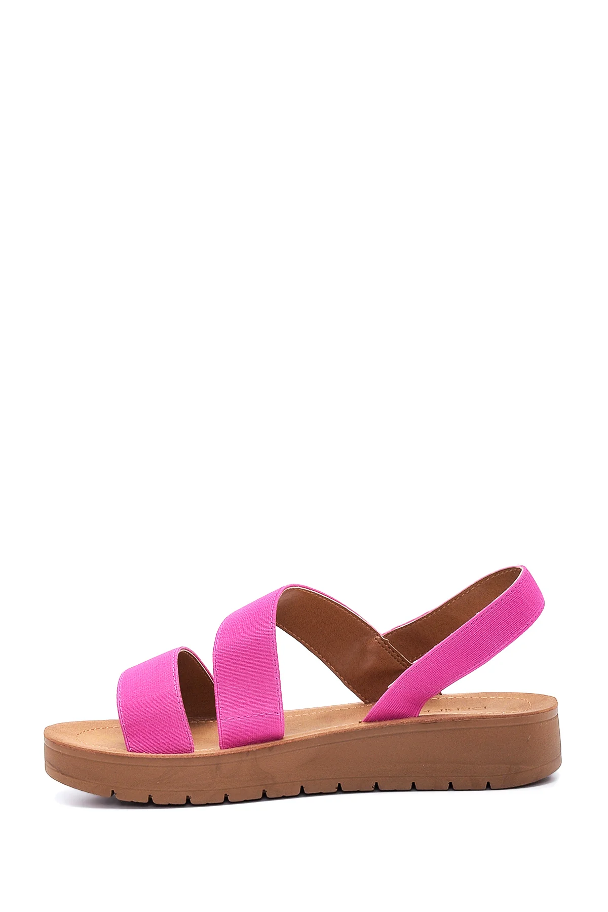 Kadın Pembe Casual Düz Sandalet - Image 2