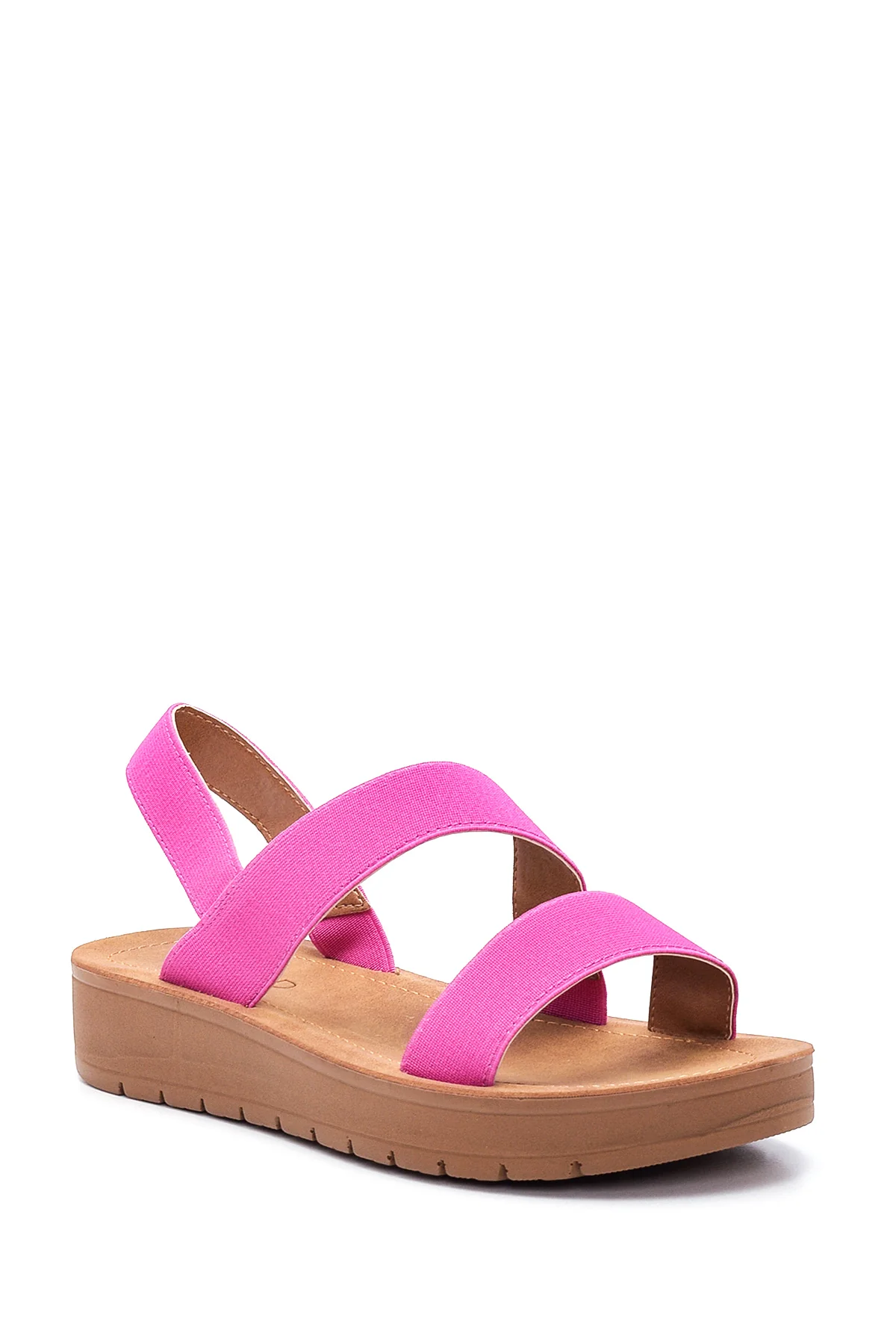 Kadın Pembe Casual Düz Sandalet - Image 3