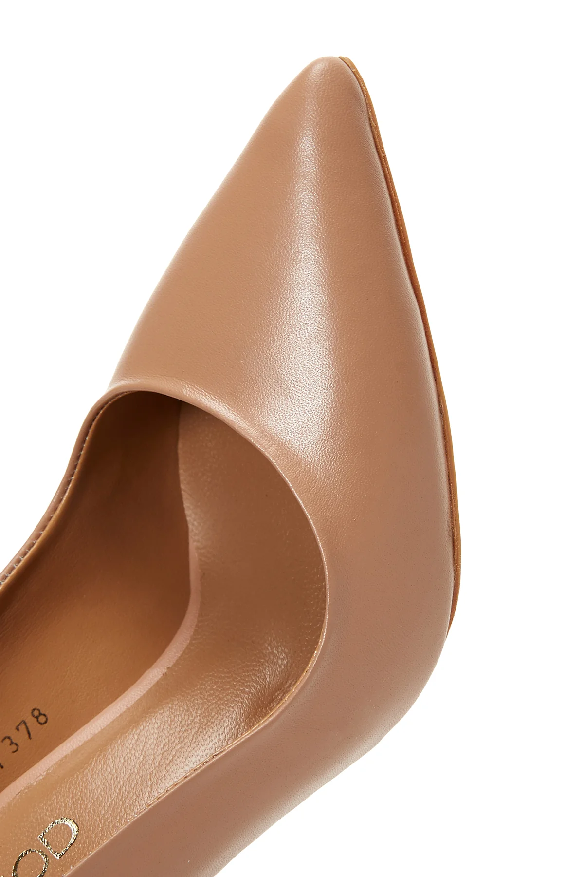 Kadın Pembe Deri Stiletto - Image 8