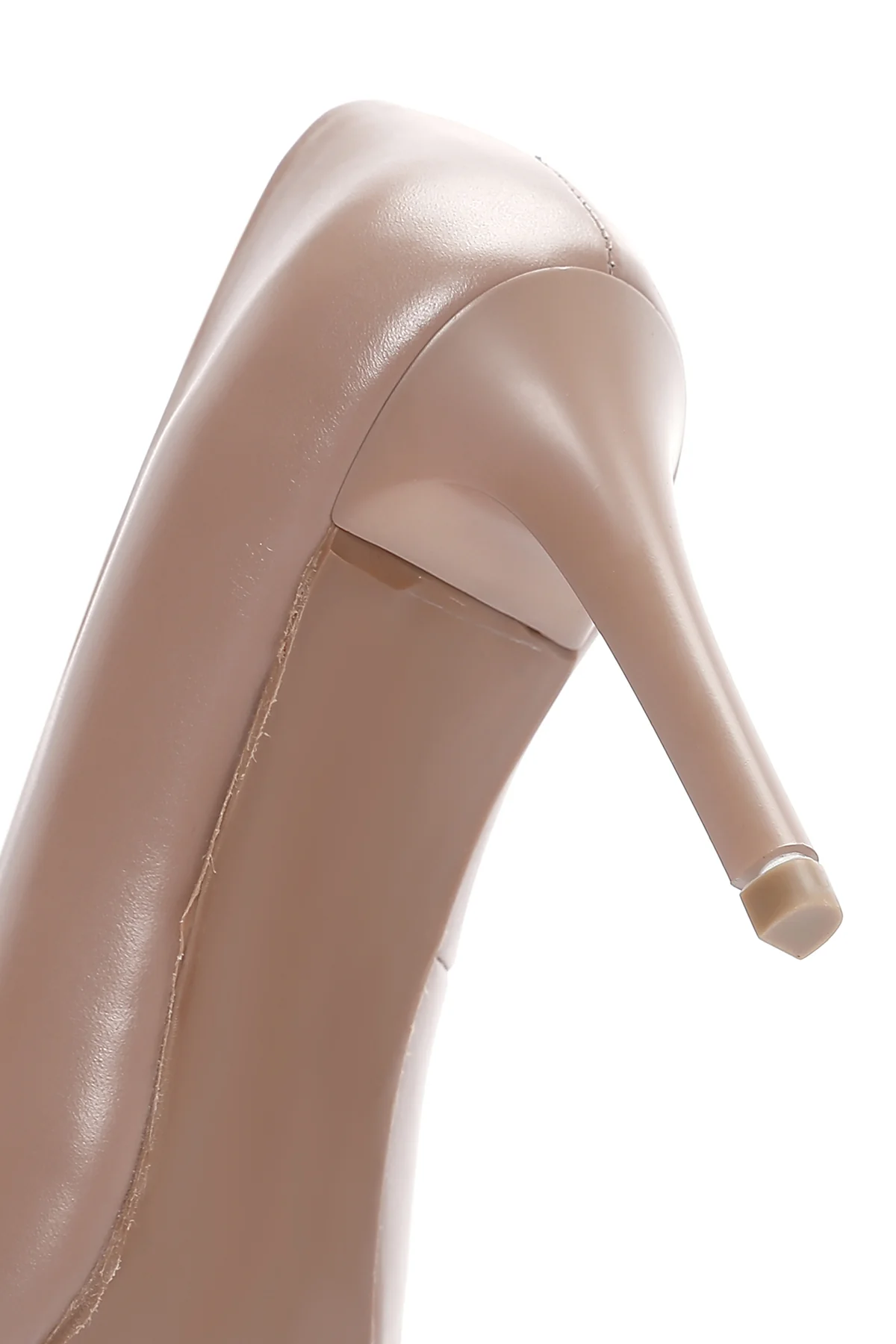 Kadın Pembe Deri Stiletto - Image 8